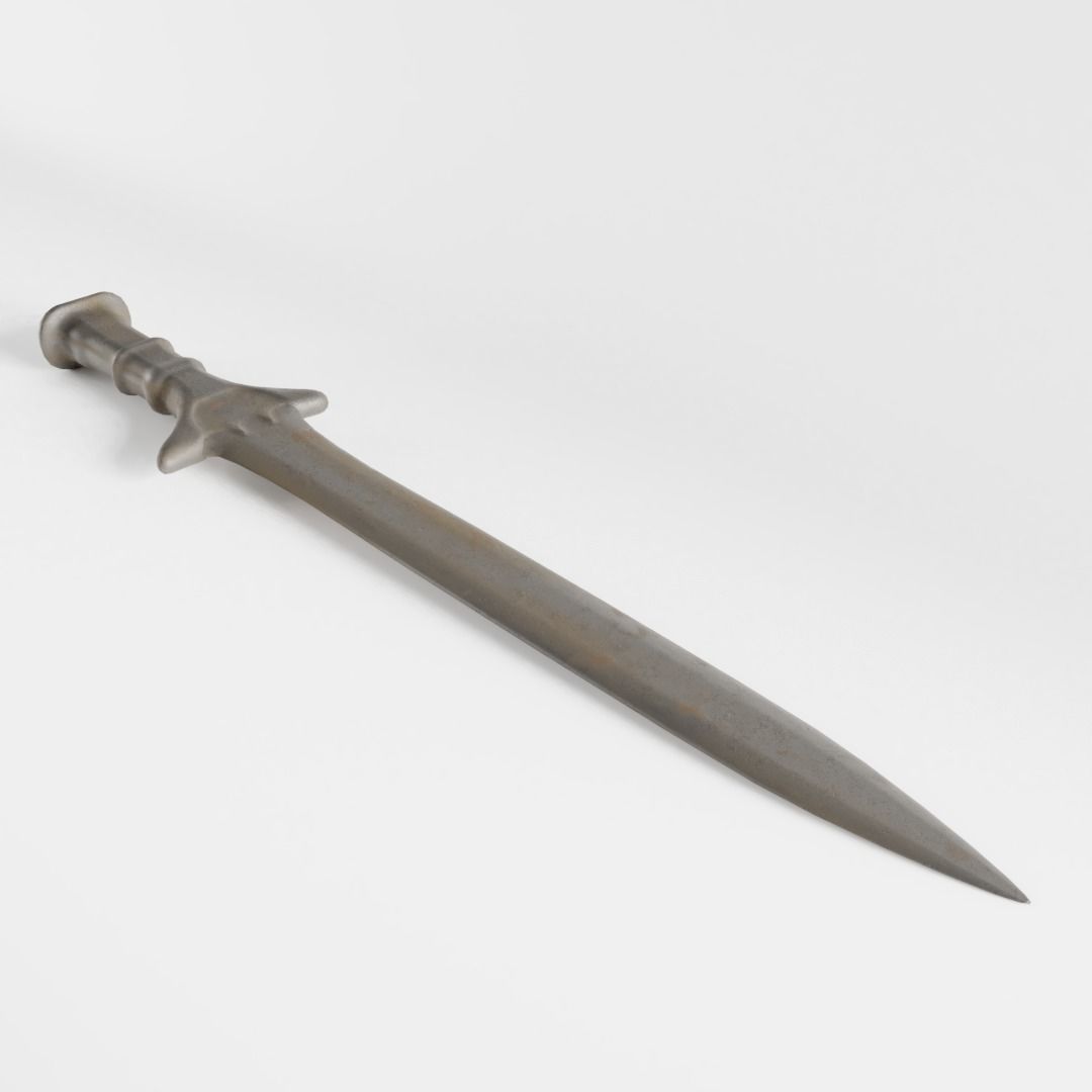 Ancient Roman Gladius - 2 Versions 3D model_1