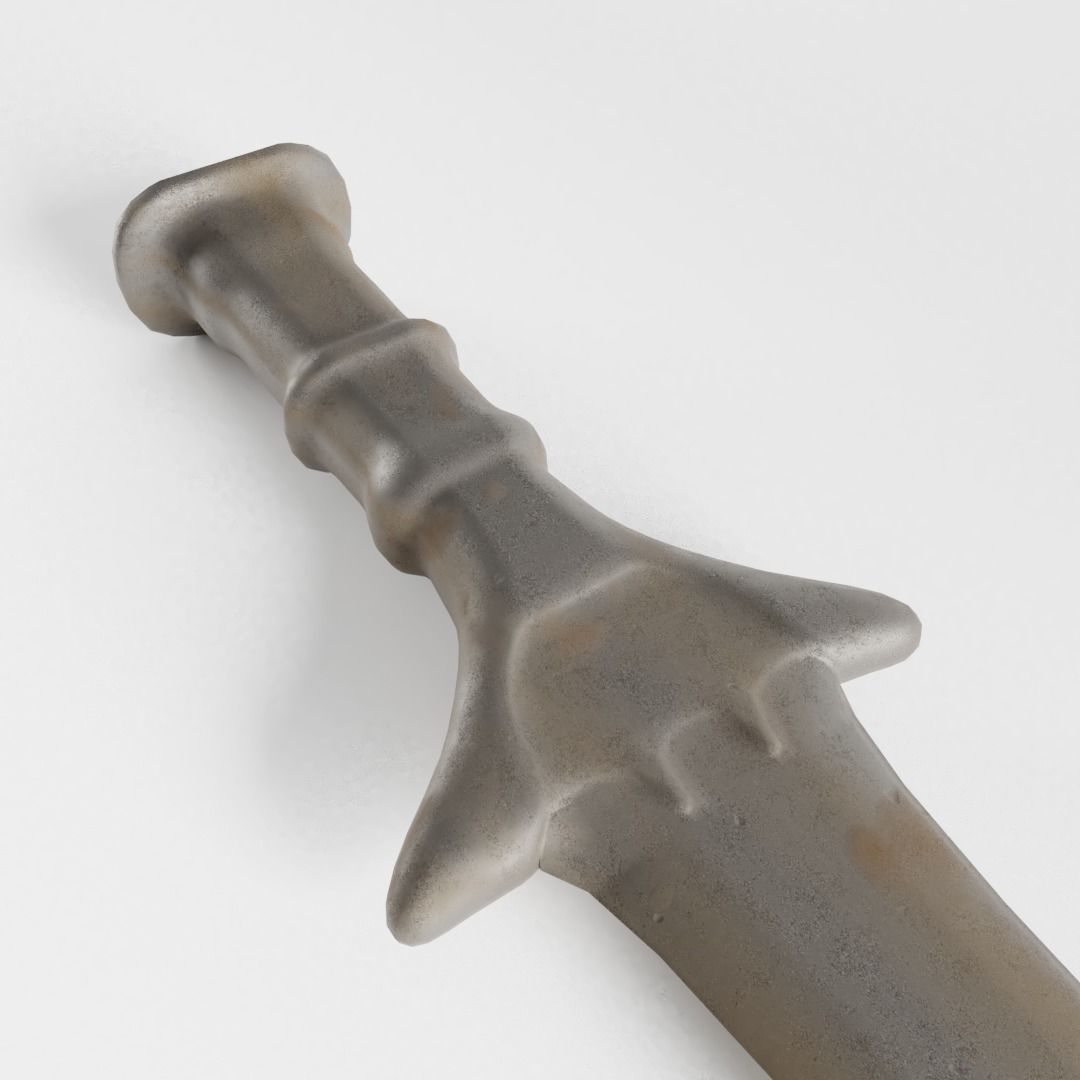 Ancient Roman Gladius - 2 Versions 3D model_2