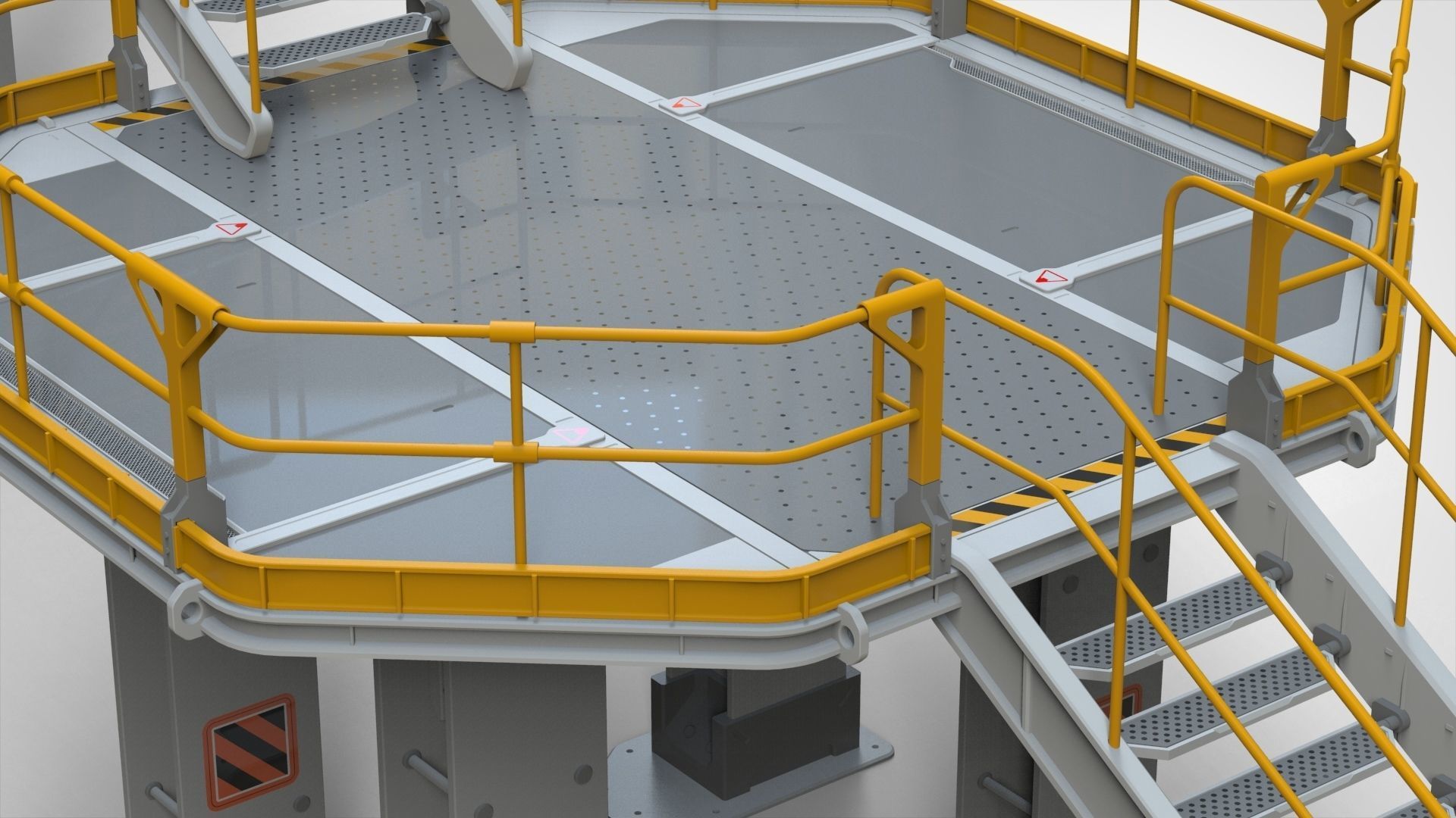 sci-fi stairs 2 3D model_32