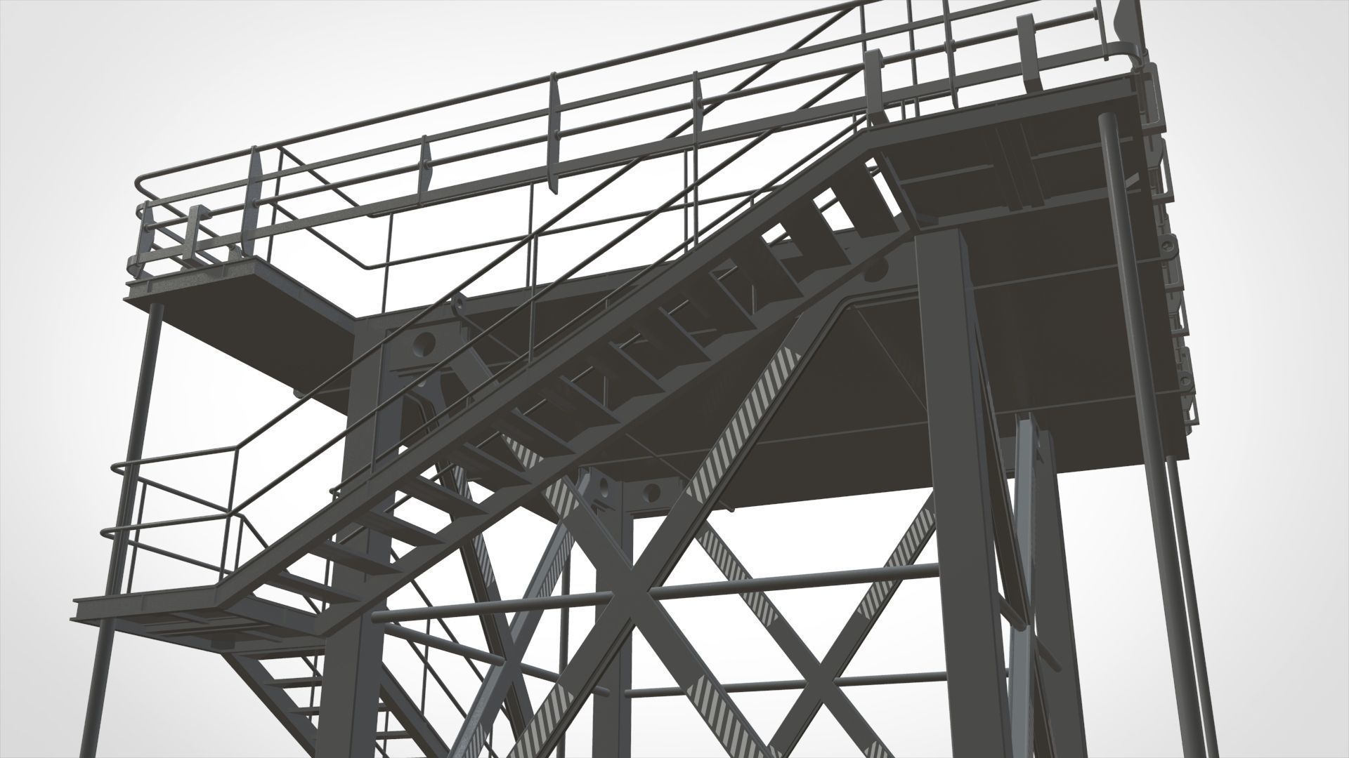 sci-fi stairs 2 3D model_26