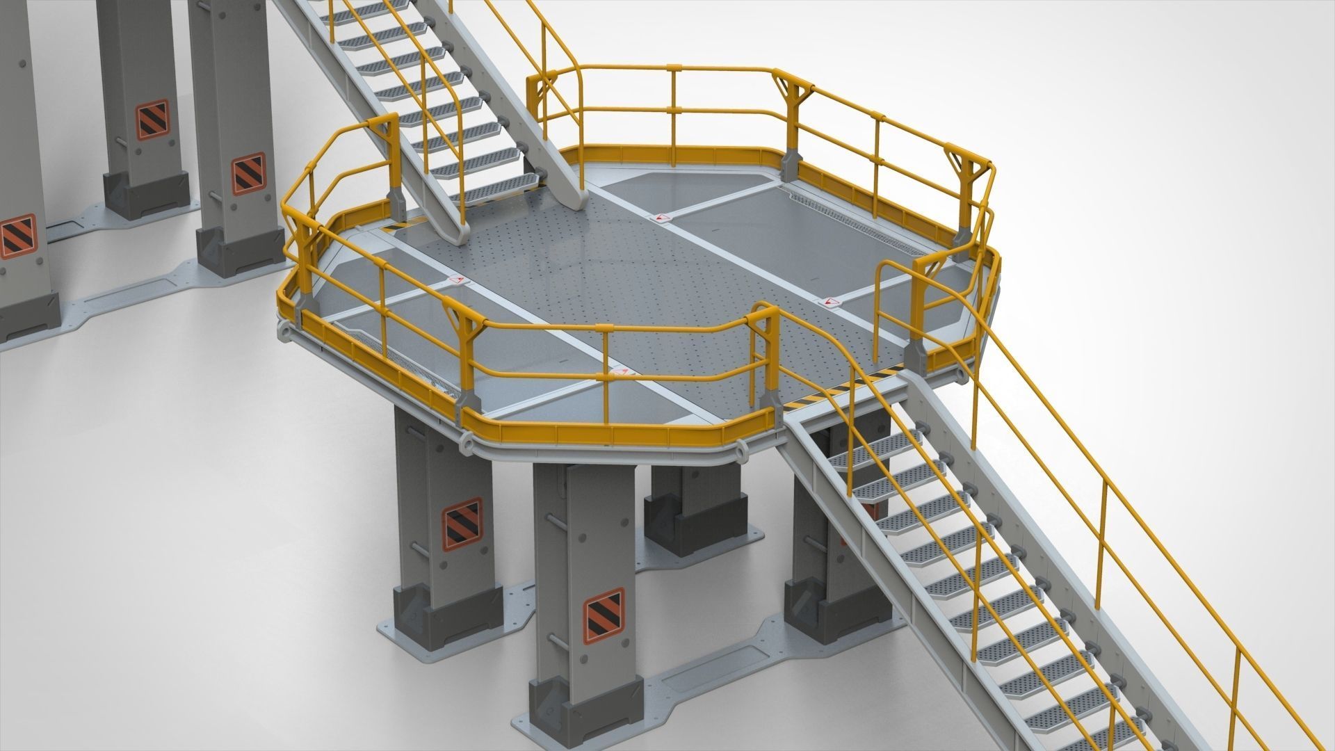 sci-fi stairs 2 3D model_31