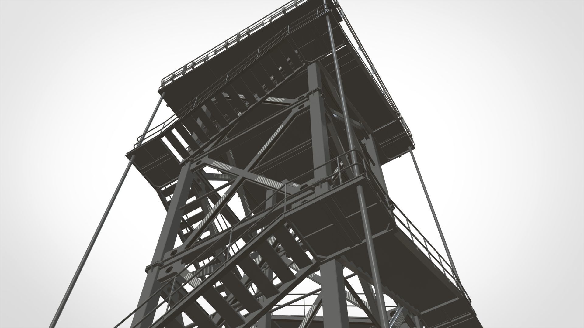 sci-fi stairs 2 3D model_23