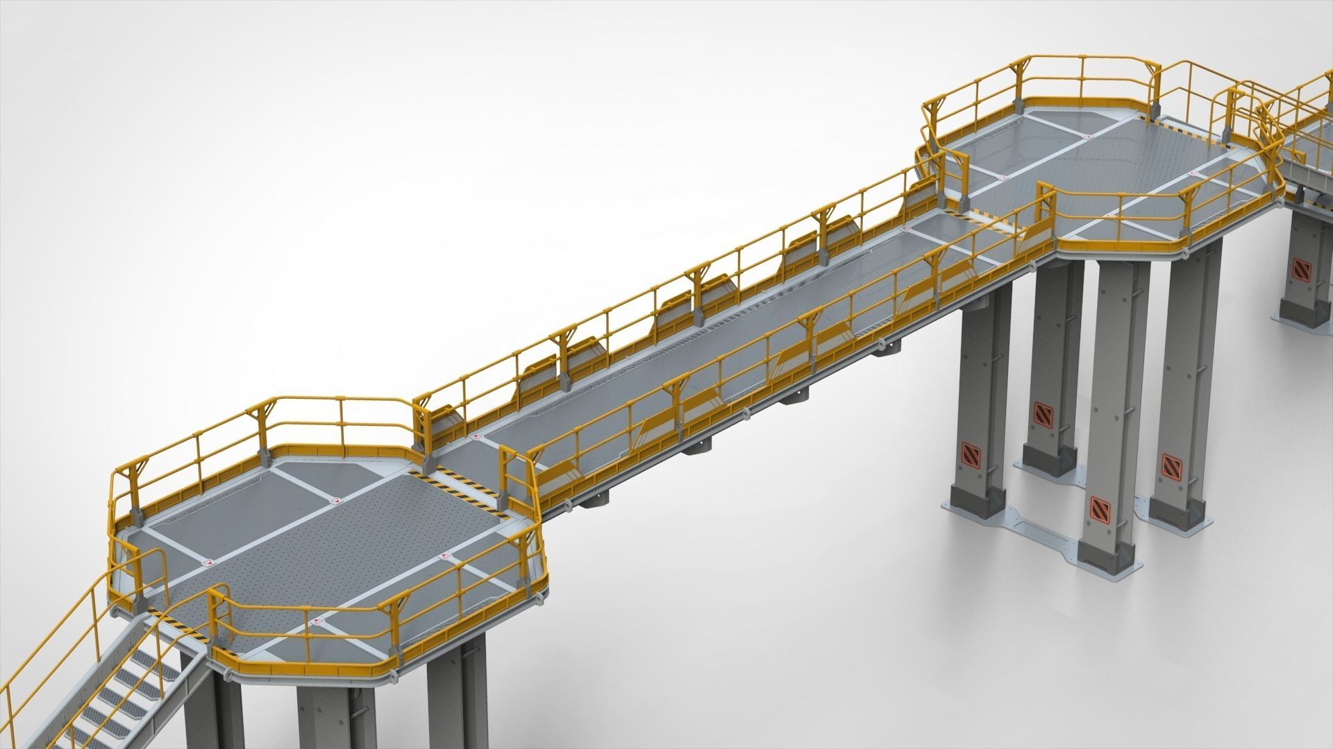 sci-fi stairs 2 3D model_38