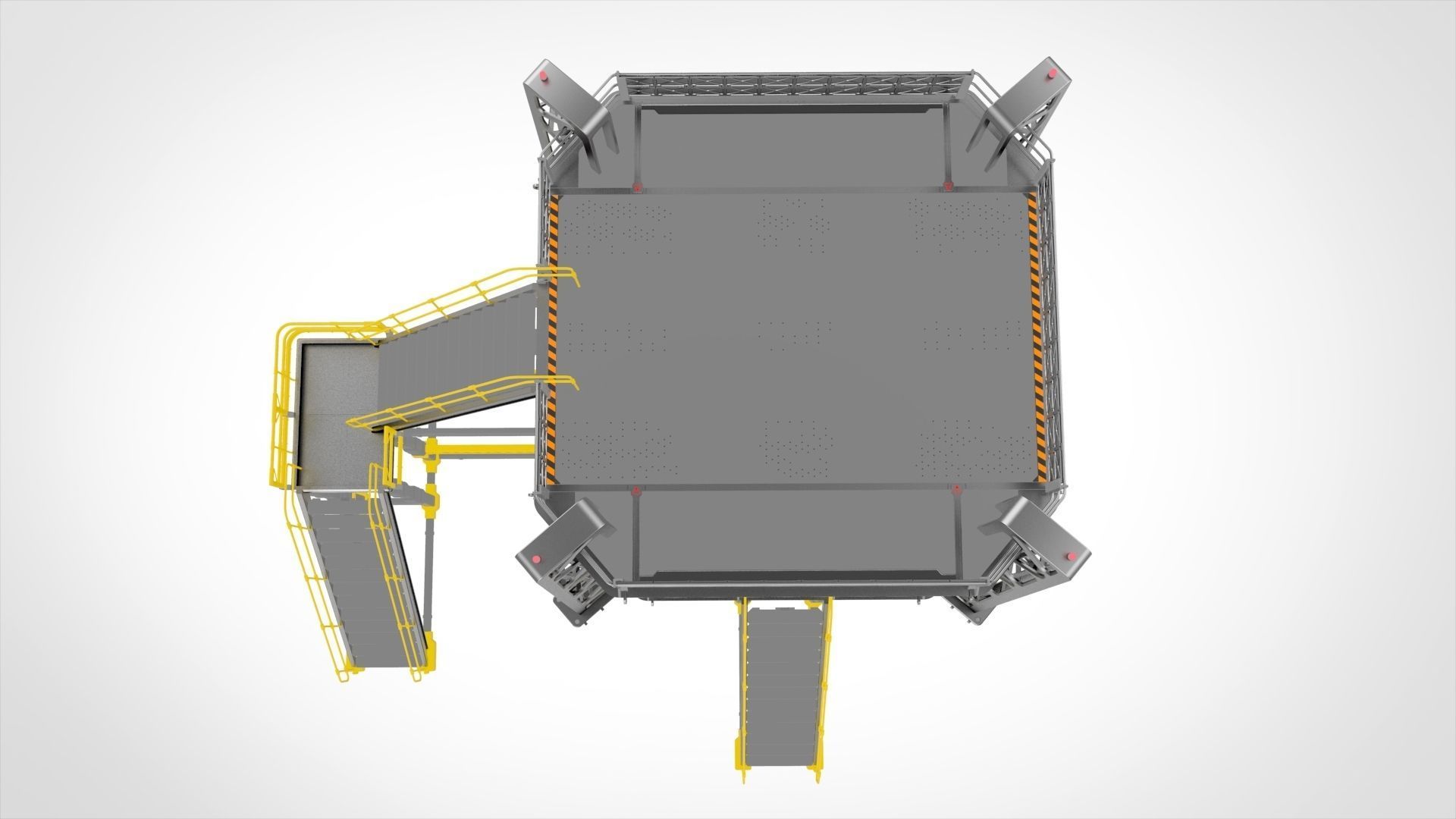 sci-fi stairs 2 3D model_9