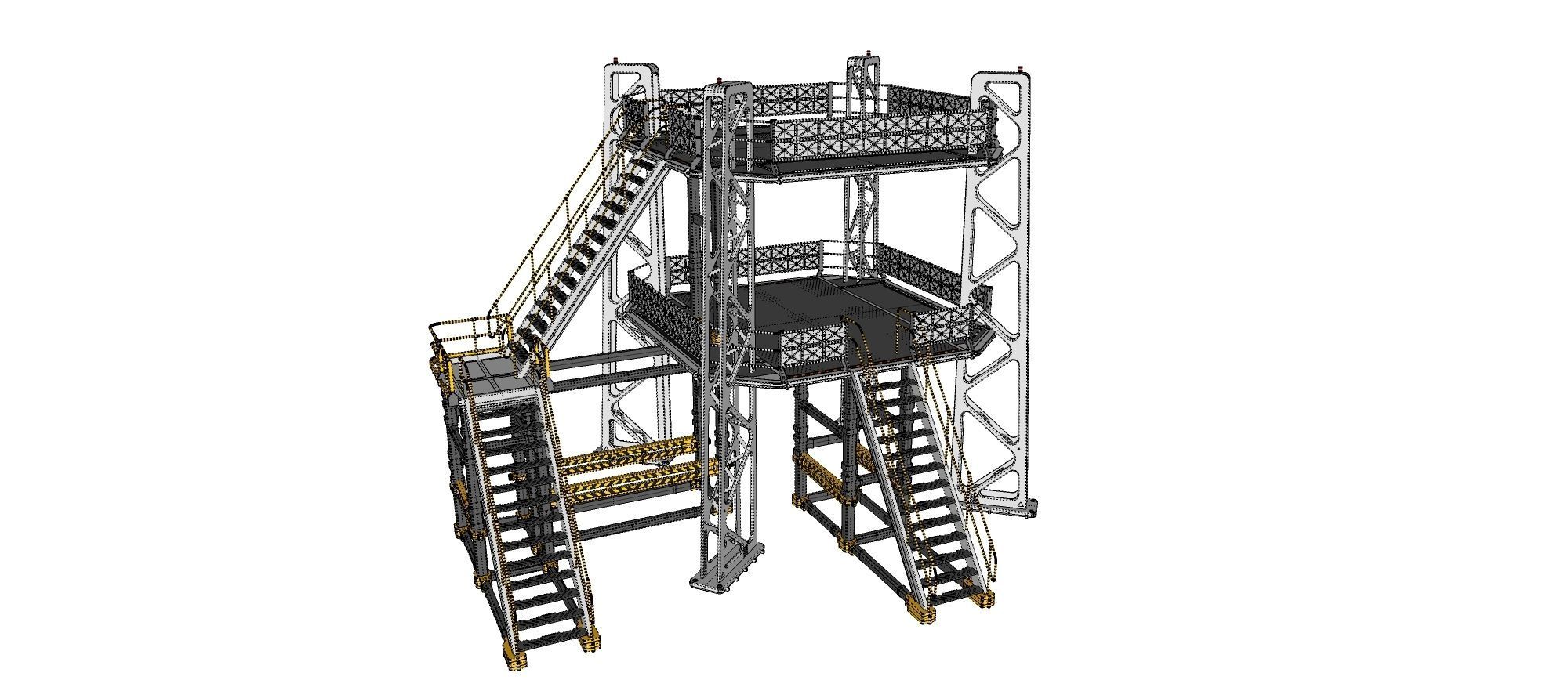 sci-fi stairs 2 3D model_40