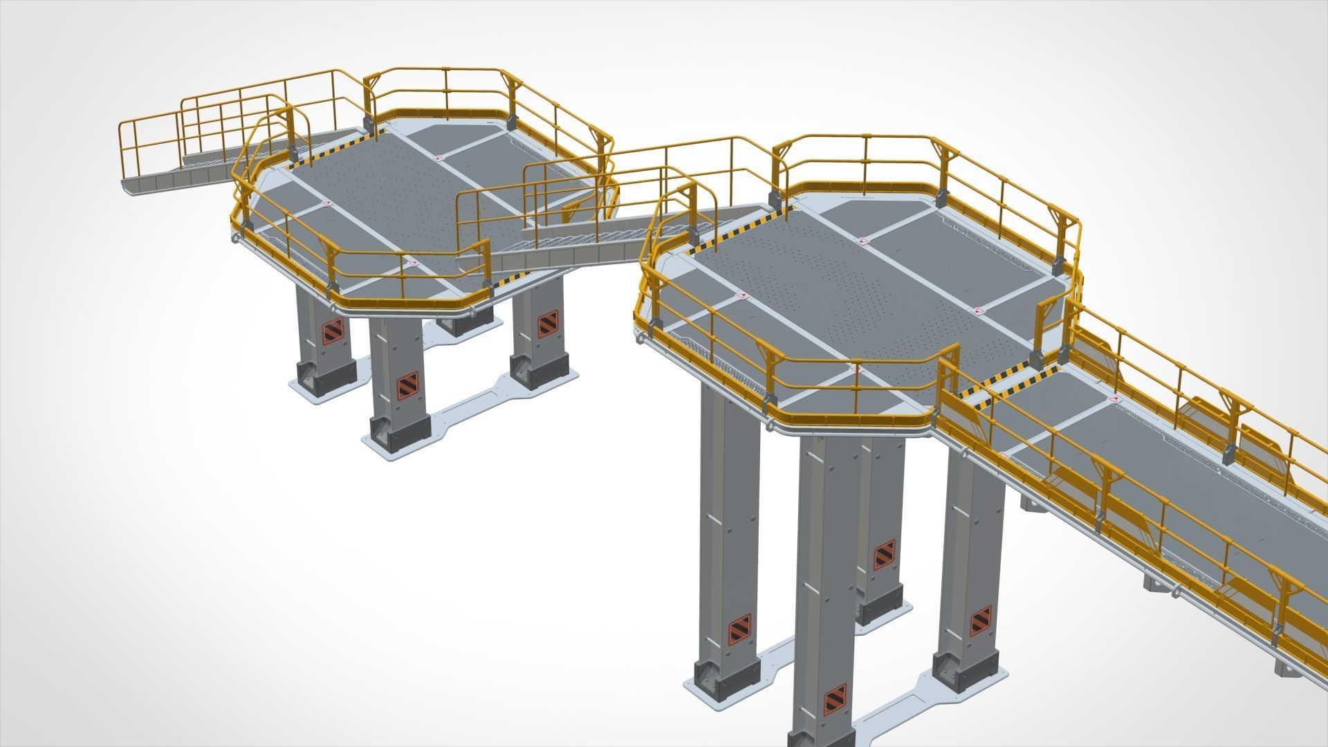 sci-fi stairs 2 3D model_39