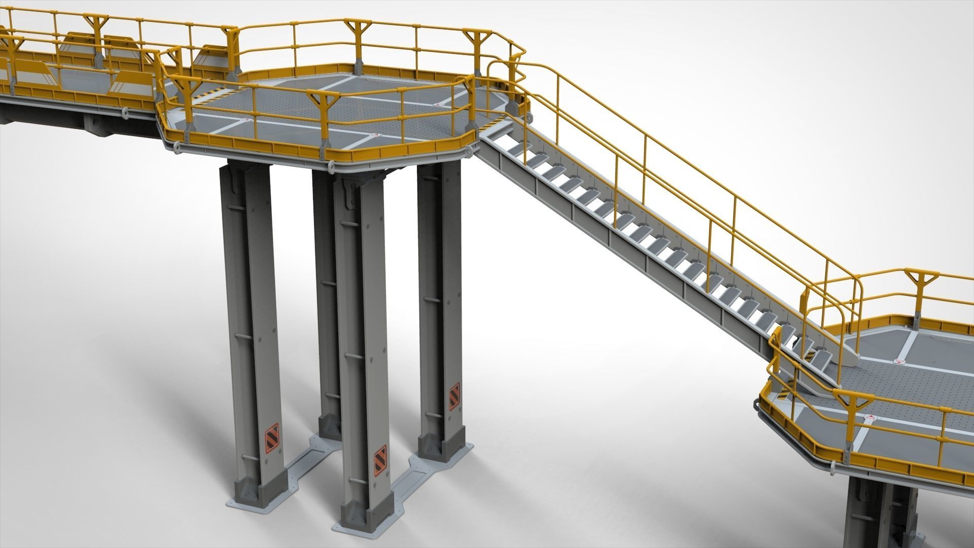 sci-fi stairs 2 3D model_34