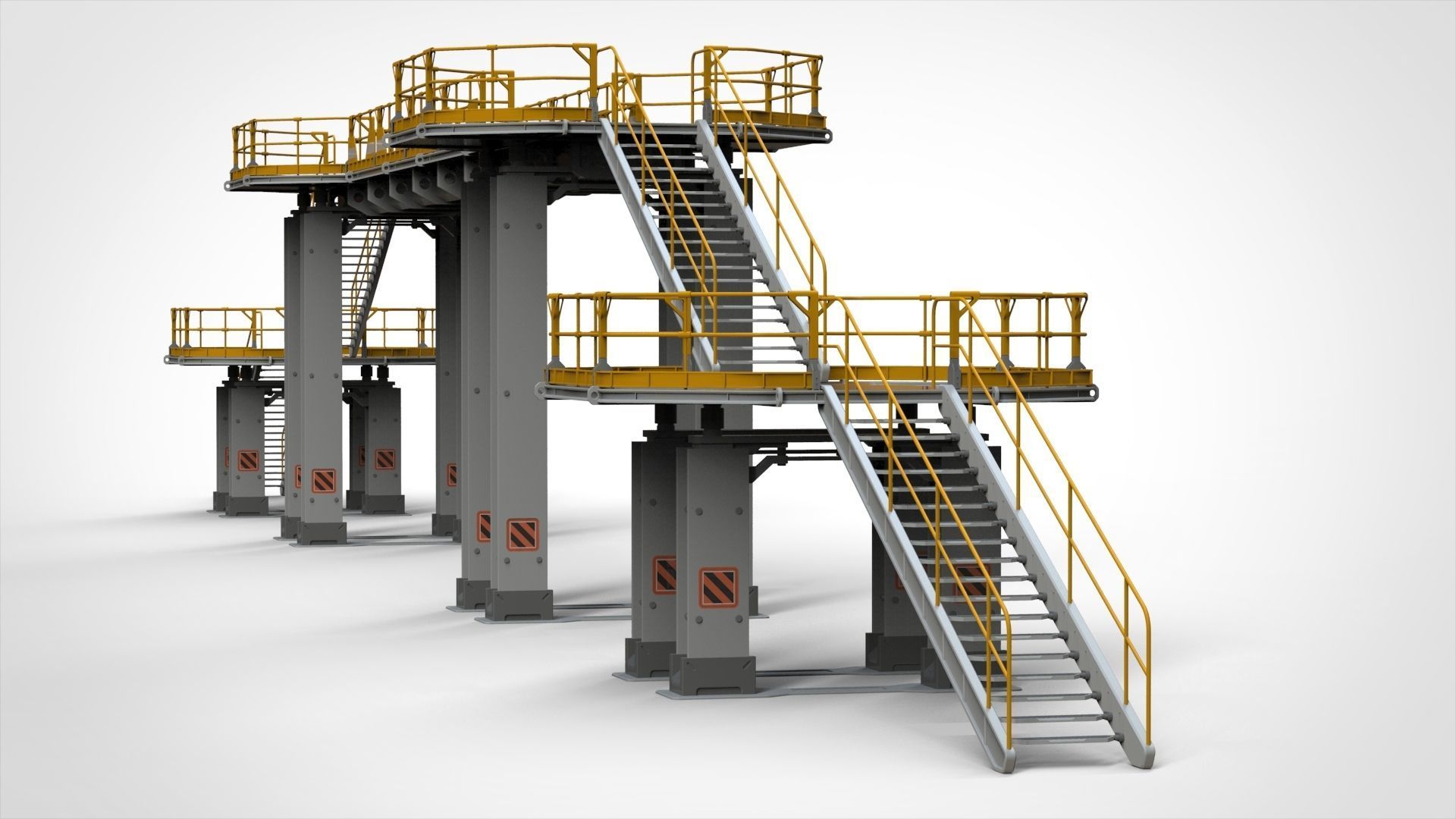 sci-fi stairs 2 3D model_30