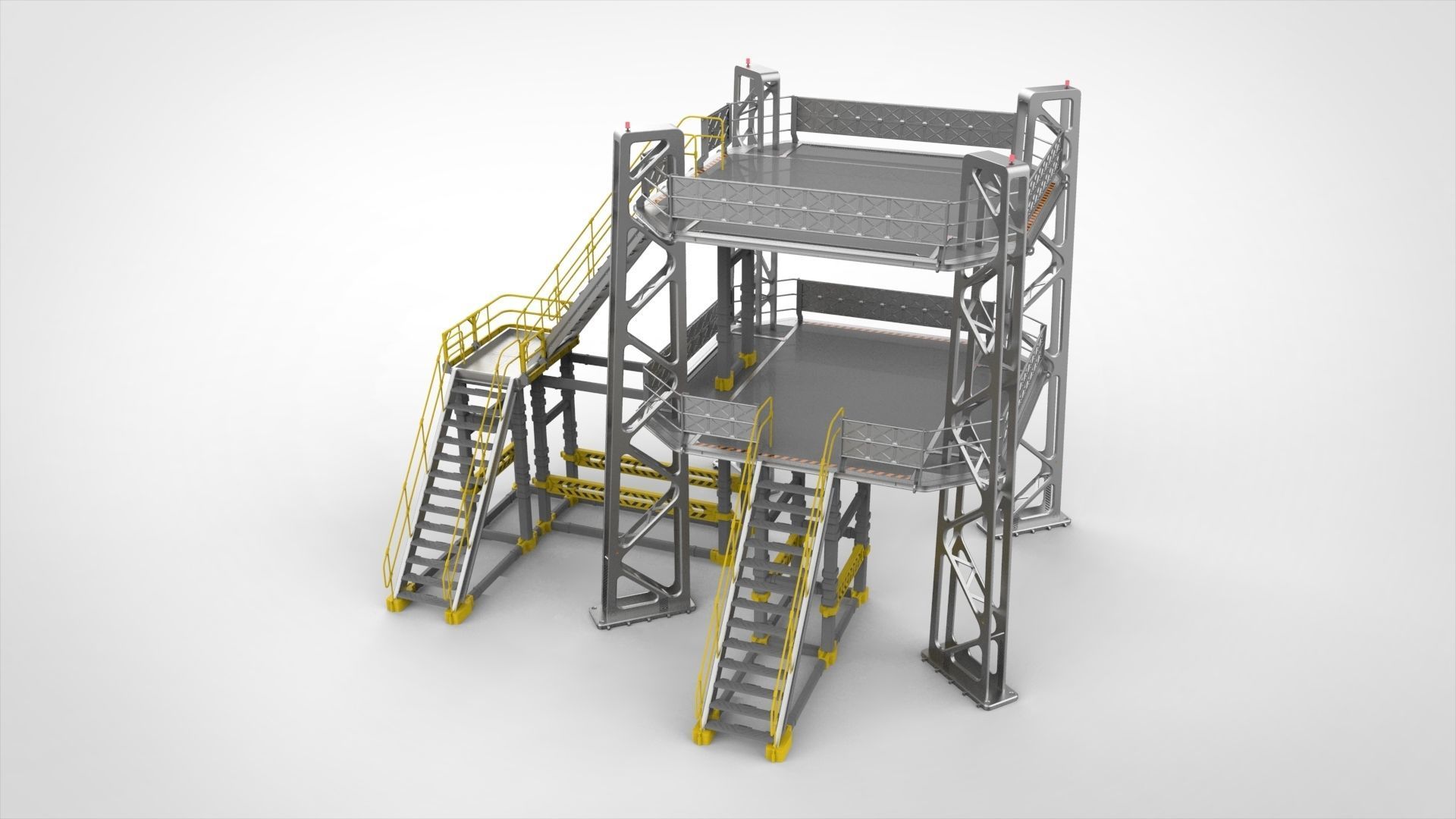 sci-fi stairs 2 3D model_5