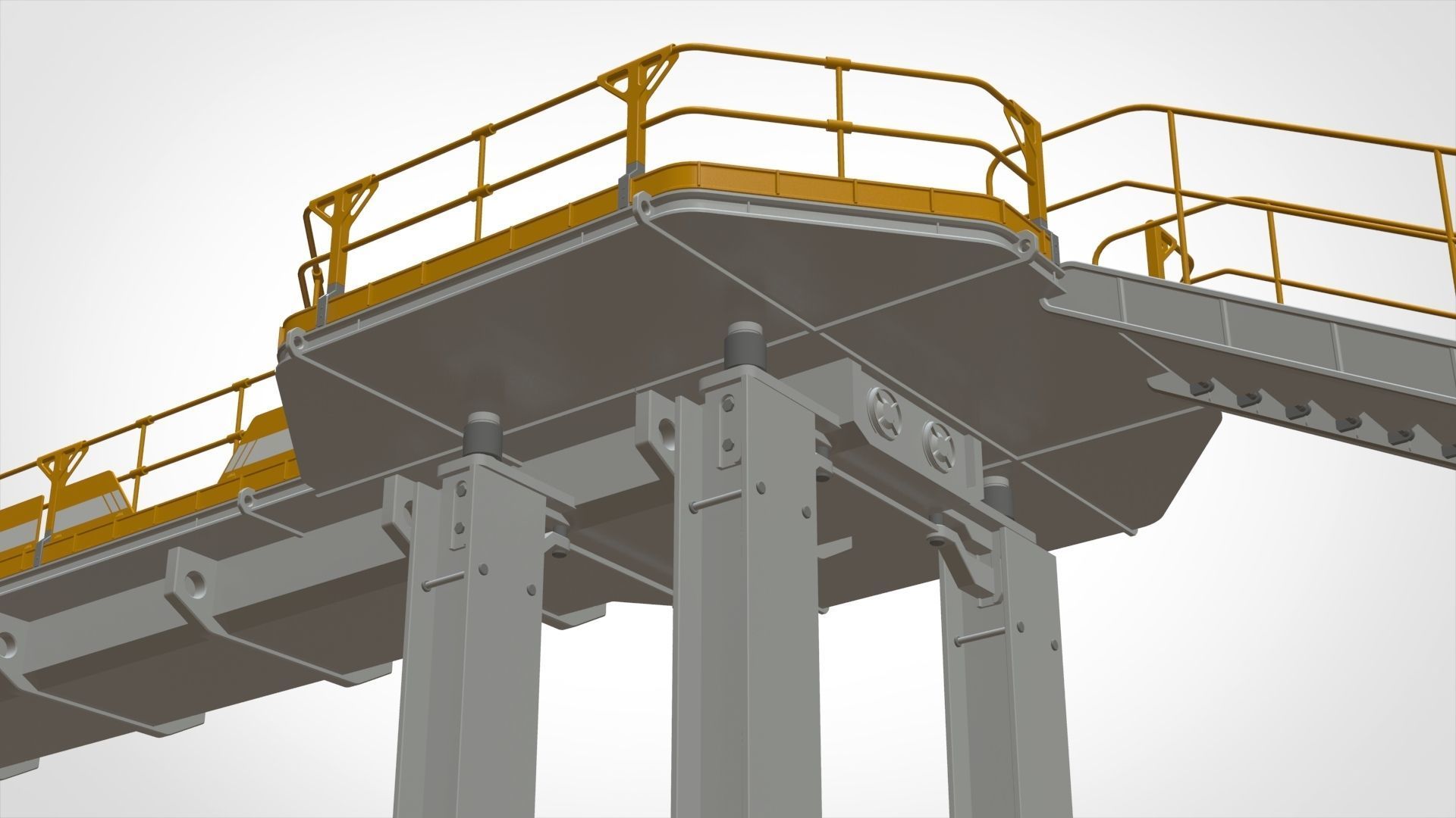 sci-fi stairs 2 3D model_35