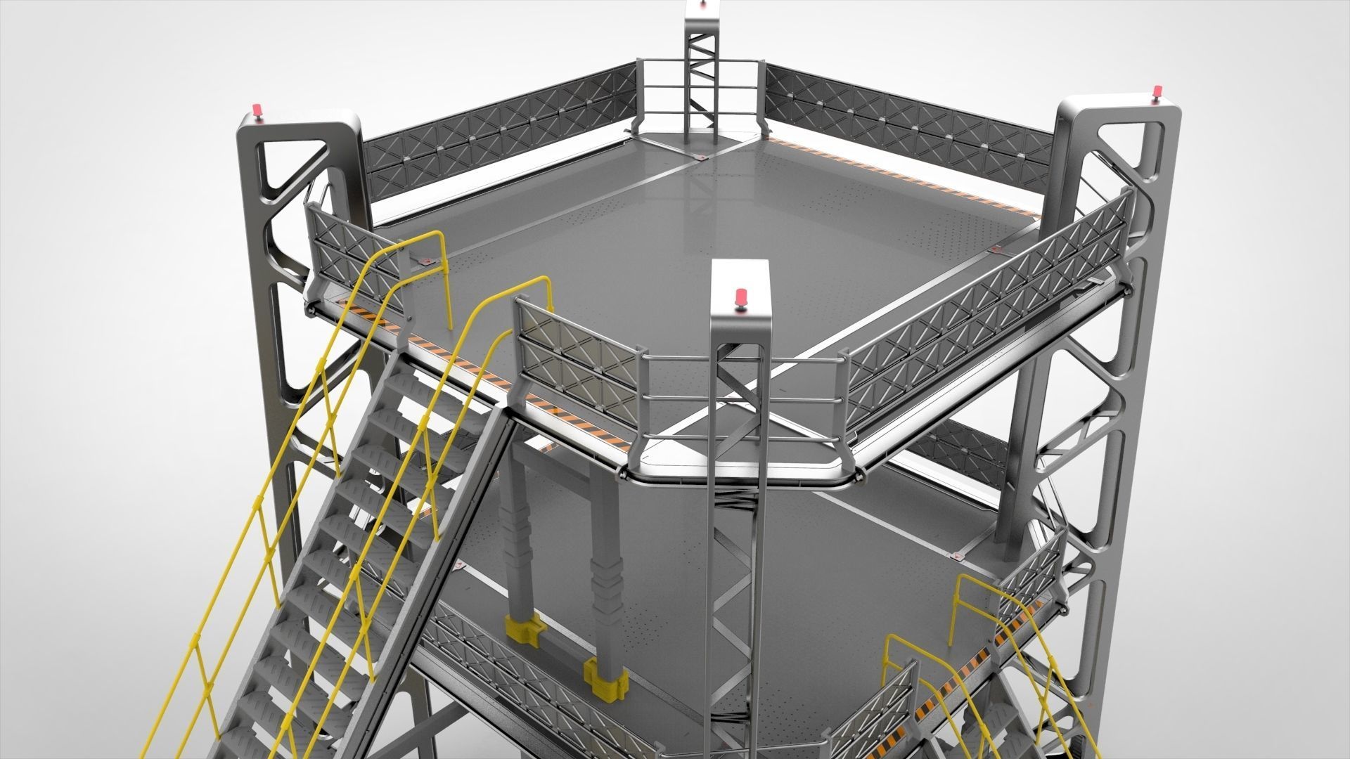 sci-fi stairs 2 3D model_17