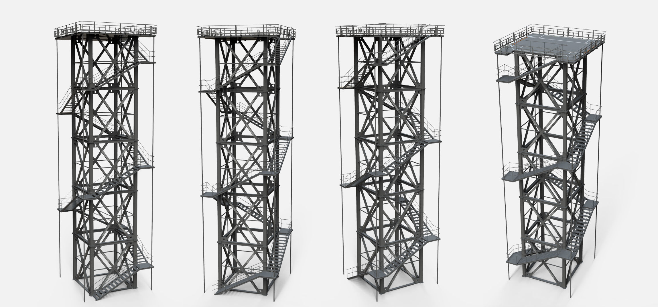 sci-fi stairs 2 3D model_18
