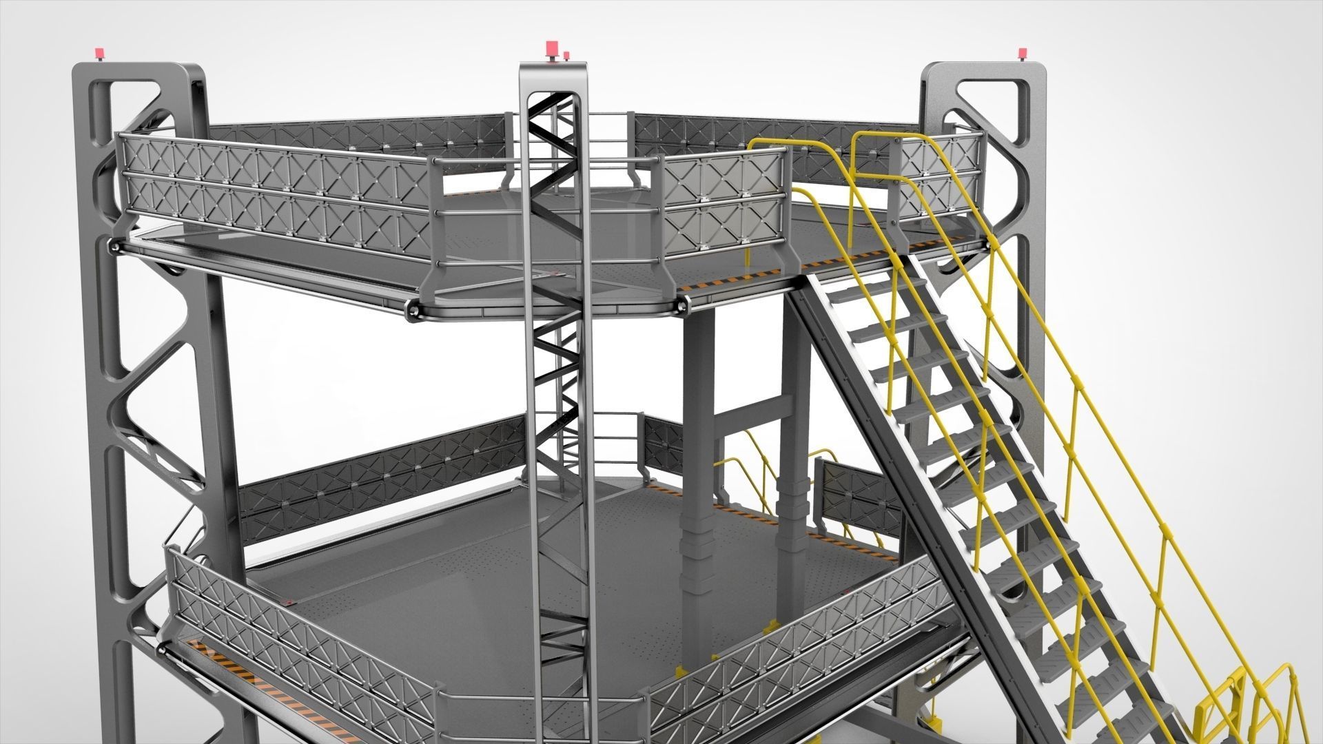 sci-fi stairs 2 3D model_16