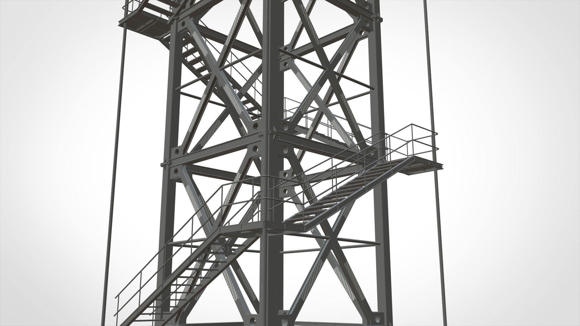 sci-fi stairs 2 3D model_20