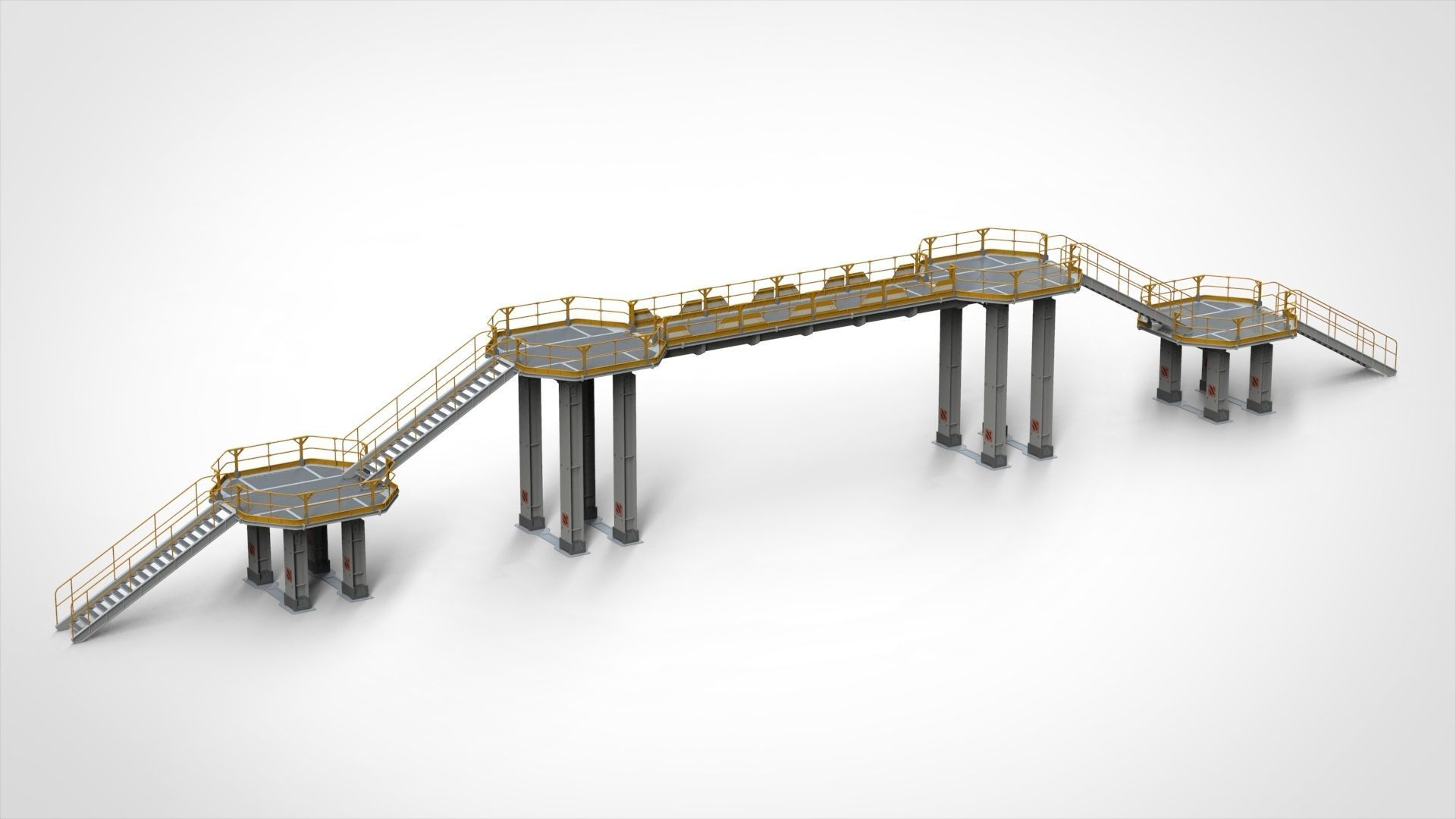 sci-fi stairs 2 3D model_28