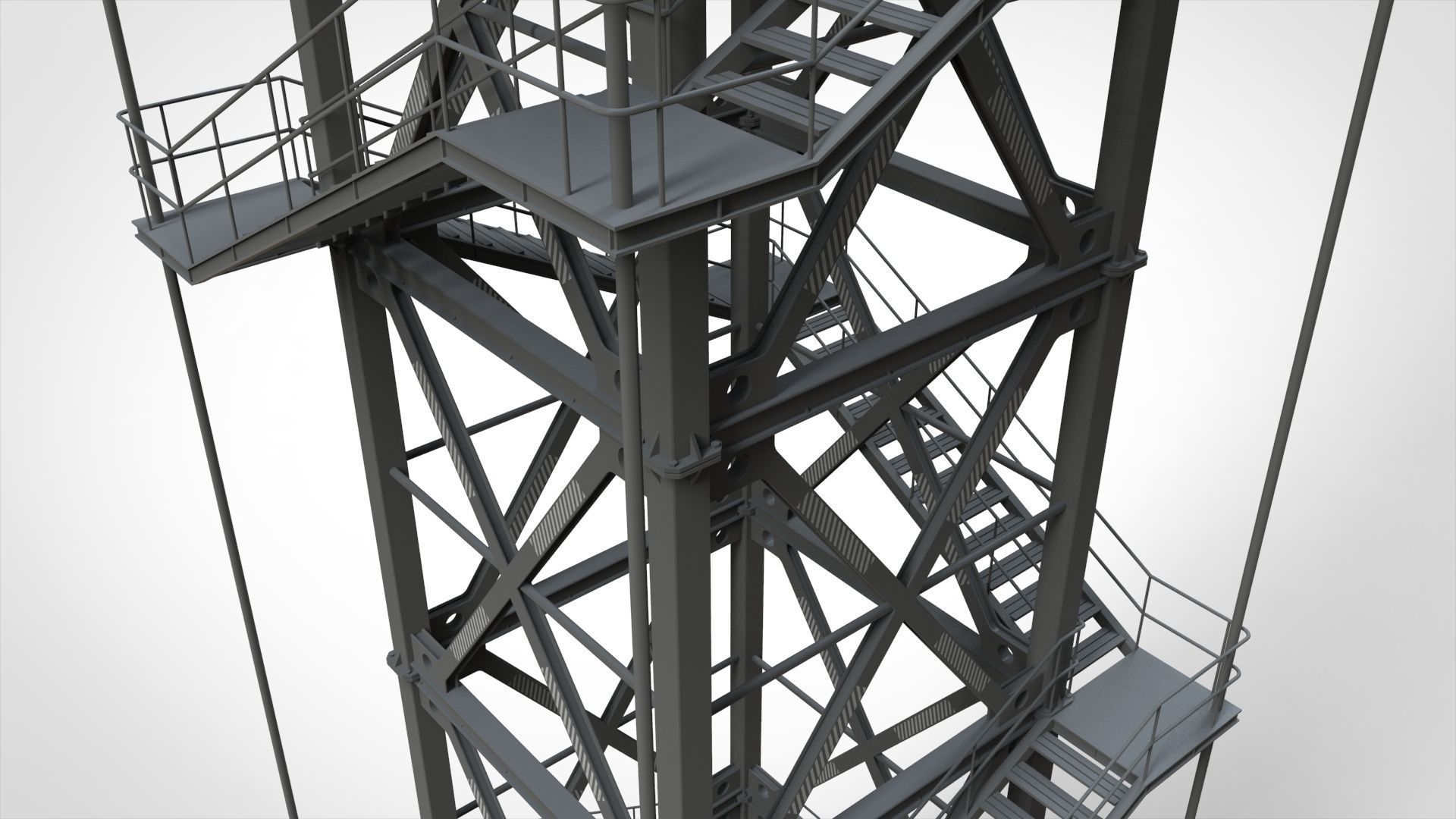 sci-fi stairs 2 3D model_22