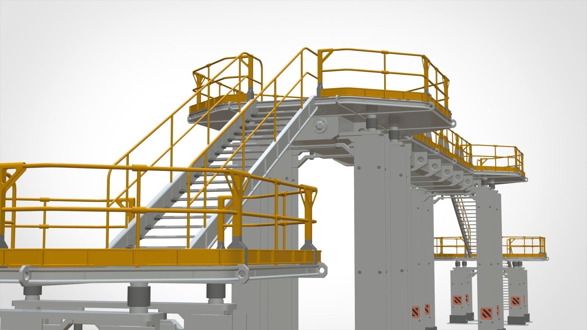 sci-fi stairs 2 3D model_37