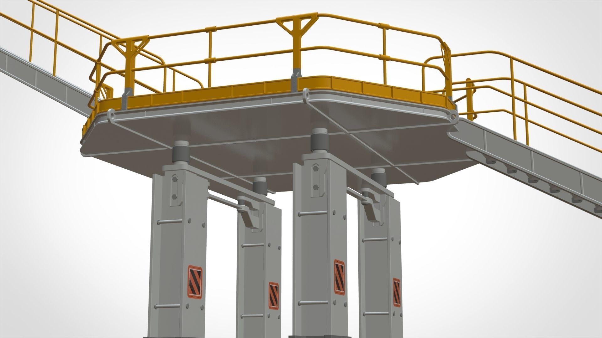 sci-fi stairs 2 3D model_33