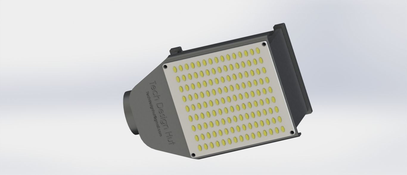 50W LED Street Light 3D model_2