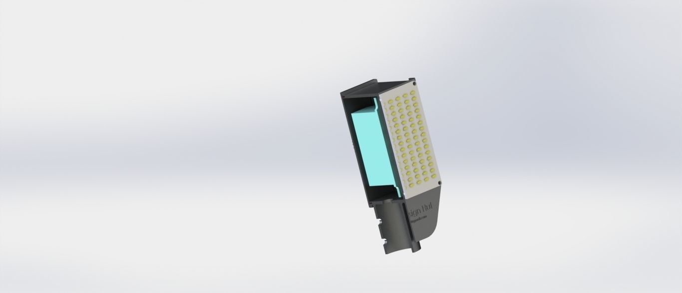 50W LED Street Light 3D model_8