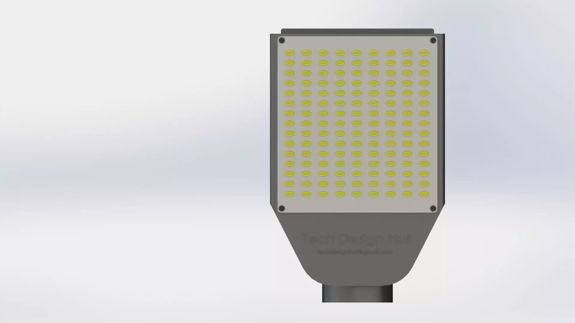 50W LED Street Light 3D model_0