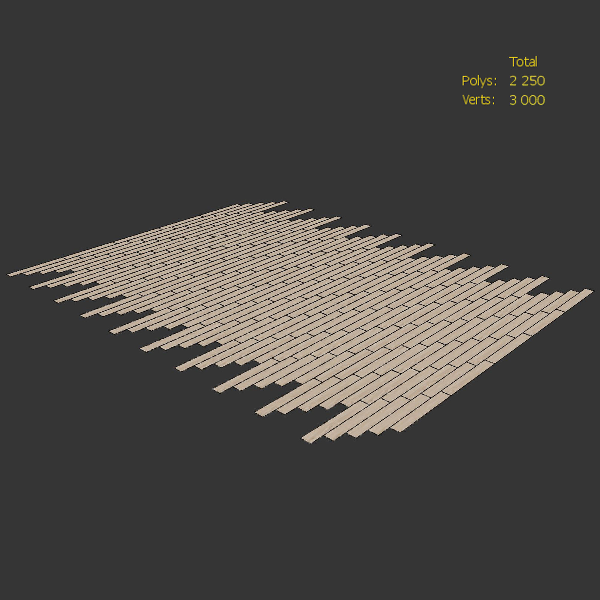 Wood floor Oak Arctic NEW Firestop 3D model_3