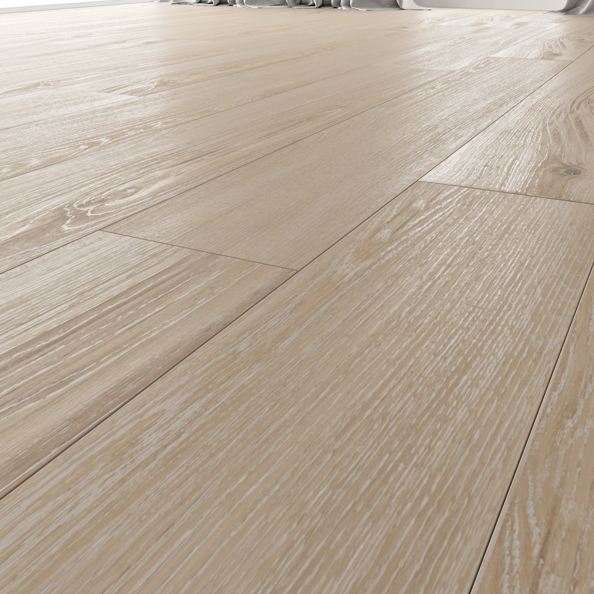 Wood floor Oak Arctic NEW Firestop 3D model_2