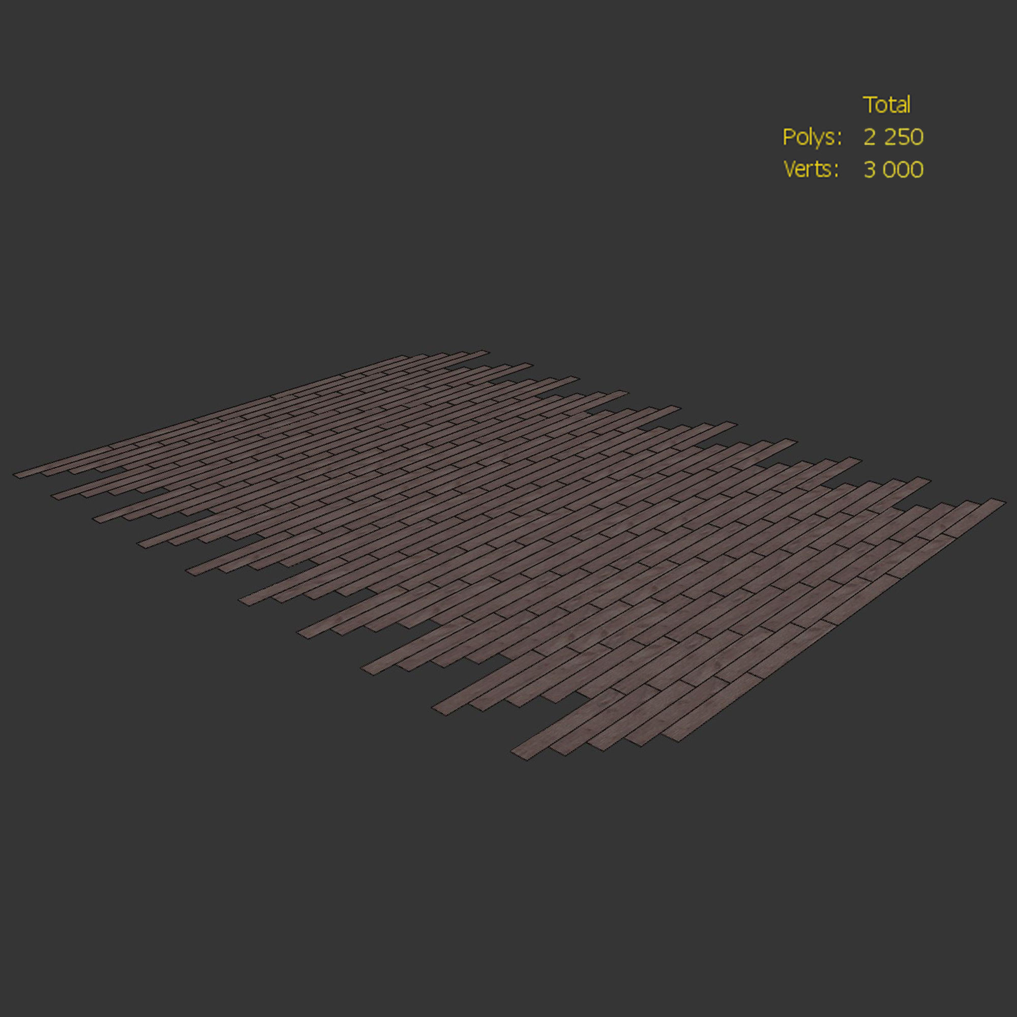 Wood floor Oak Bolton Brushed 3D model_3