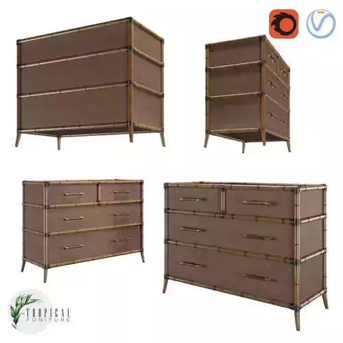 Tropical - BERMUDA SANDS CHEST 3D model