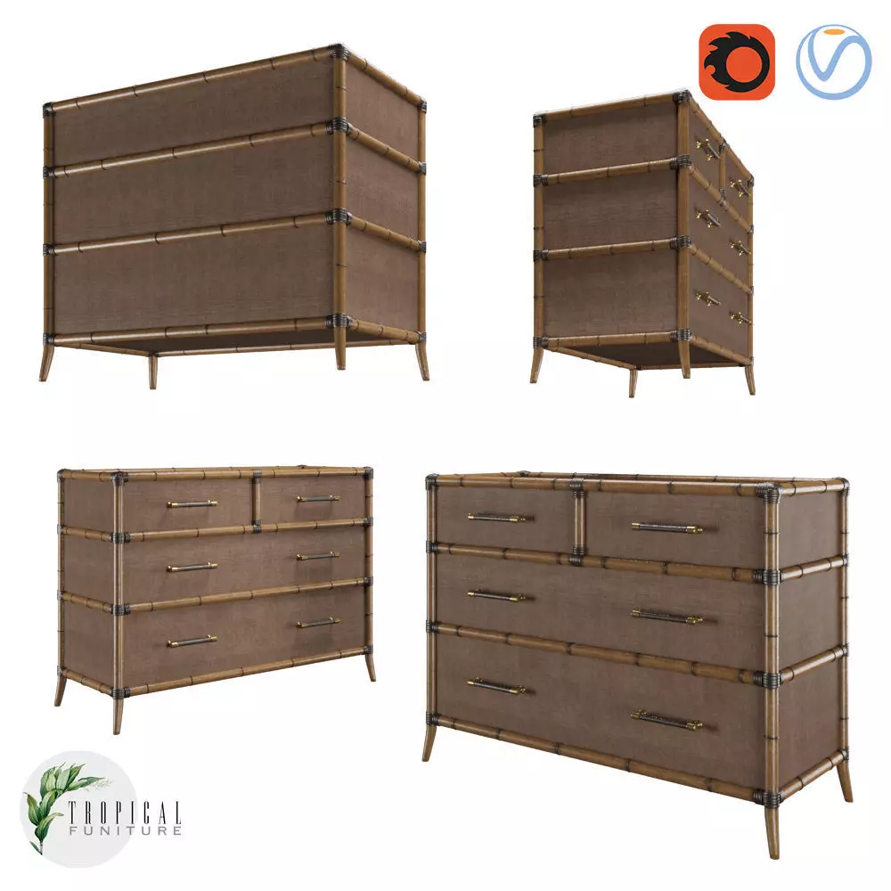 Tropical - BERMUDA SANDS CHEST 3D model_0