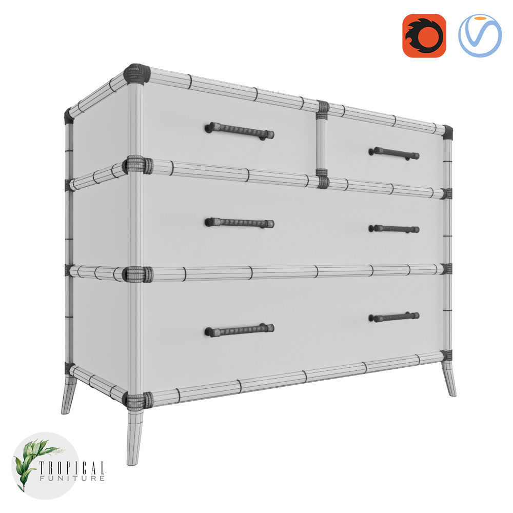 Tropical - BERMUDA SANDS CHEST 3D model_4