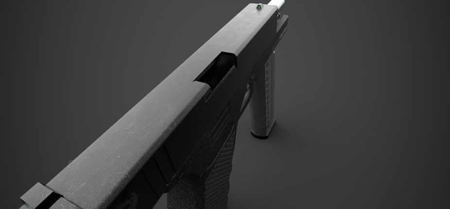 Glock 18 Gun PBR Low-poly 3D model_24