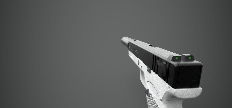 Glock 18 Gun PBR Low-poly 3D model_18