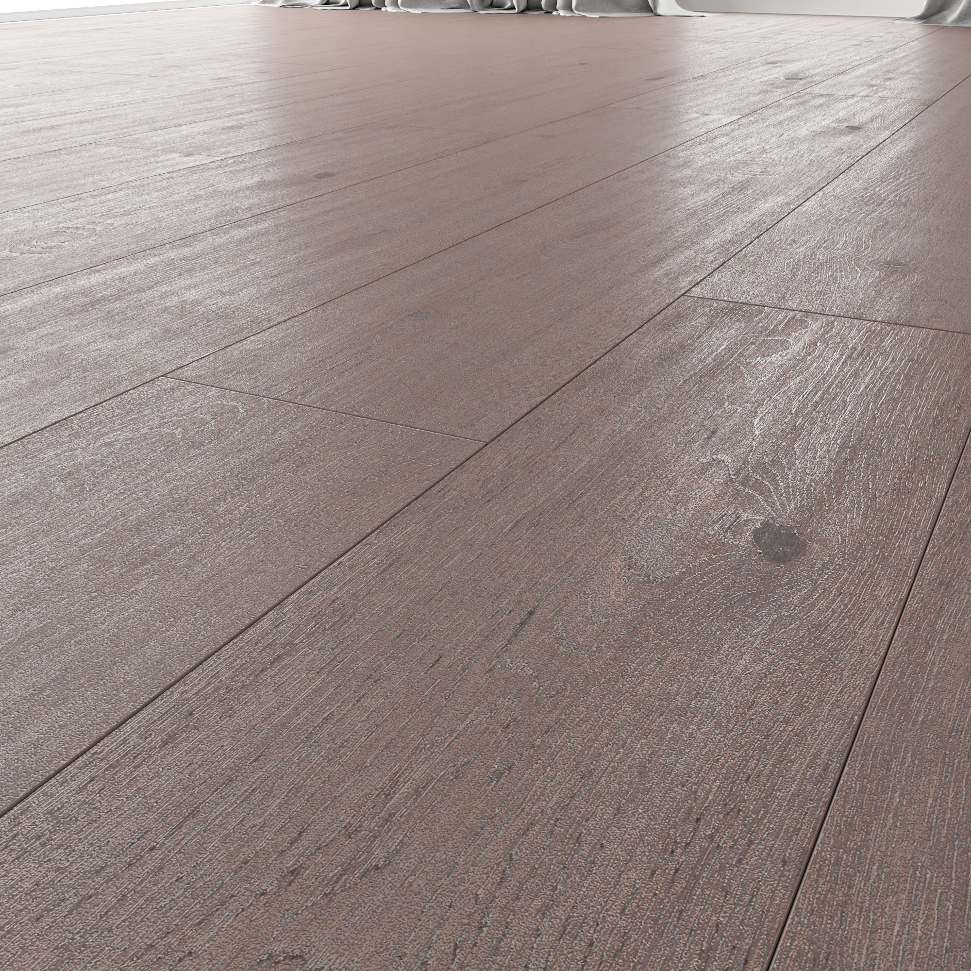 Wood floor Oak Brayton Brushed 3D model_2
