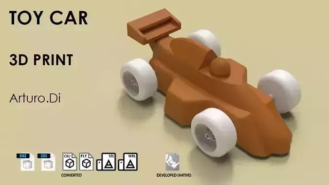 Toy car   3D print model