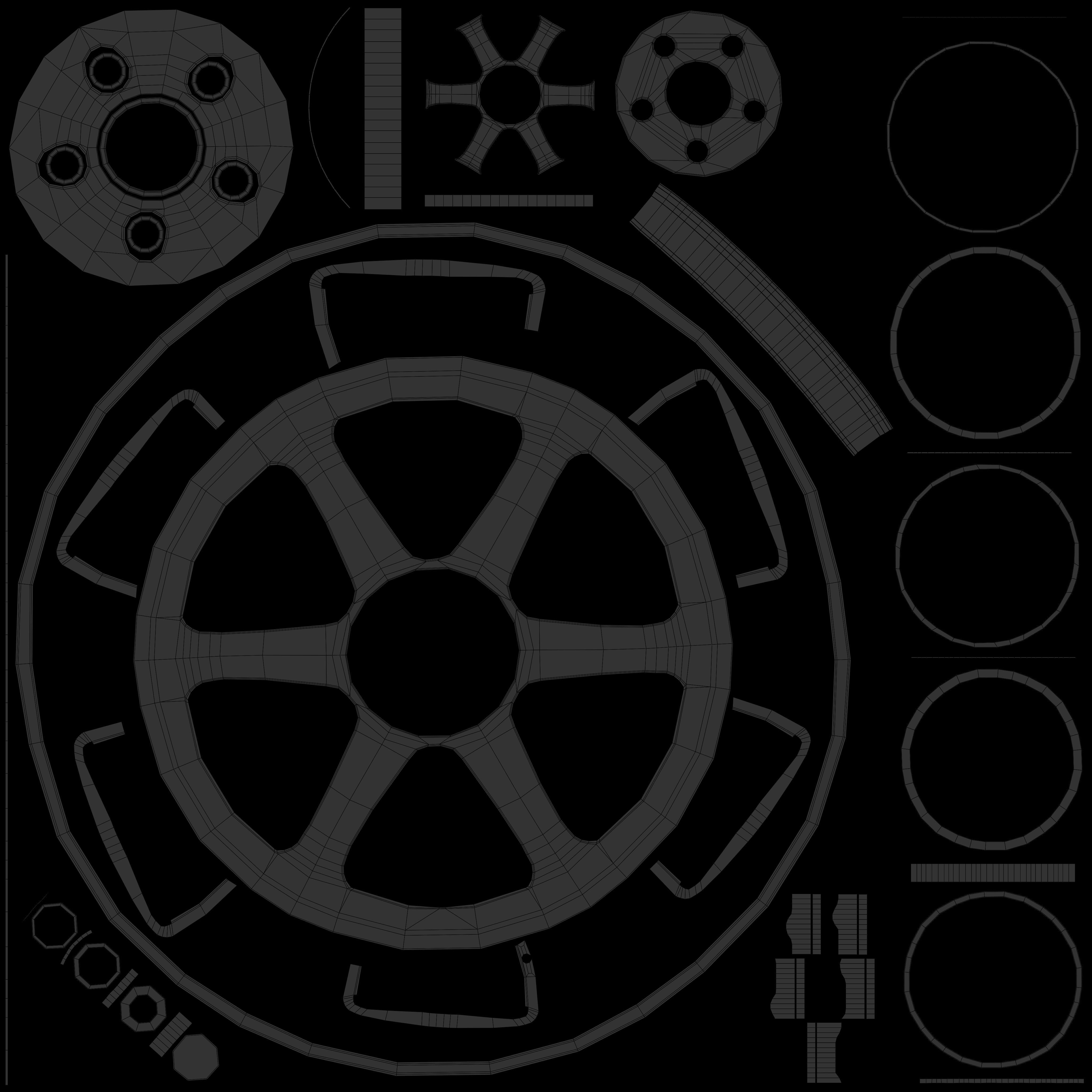 Volk Racing TE37 3D model_9