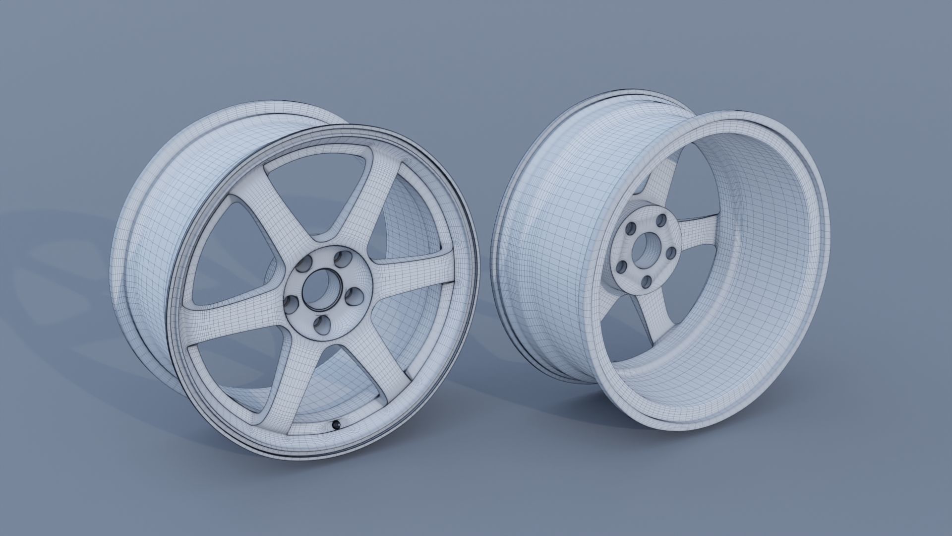 Volk Racing TE37 3D model_7