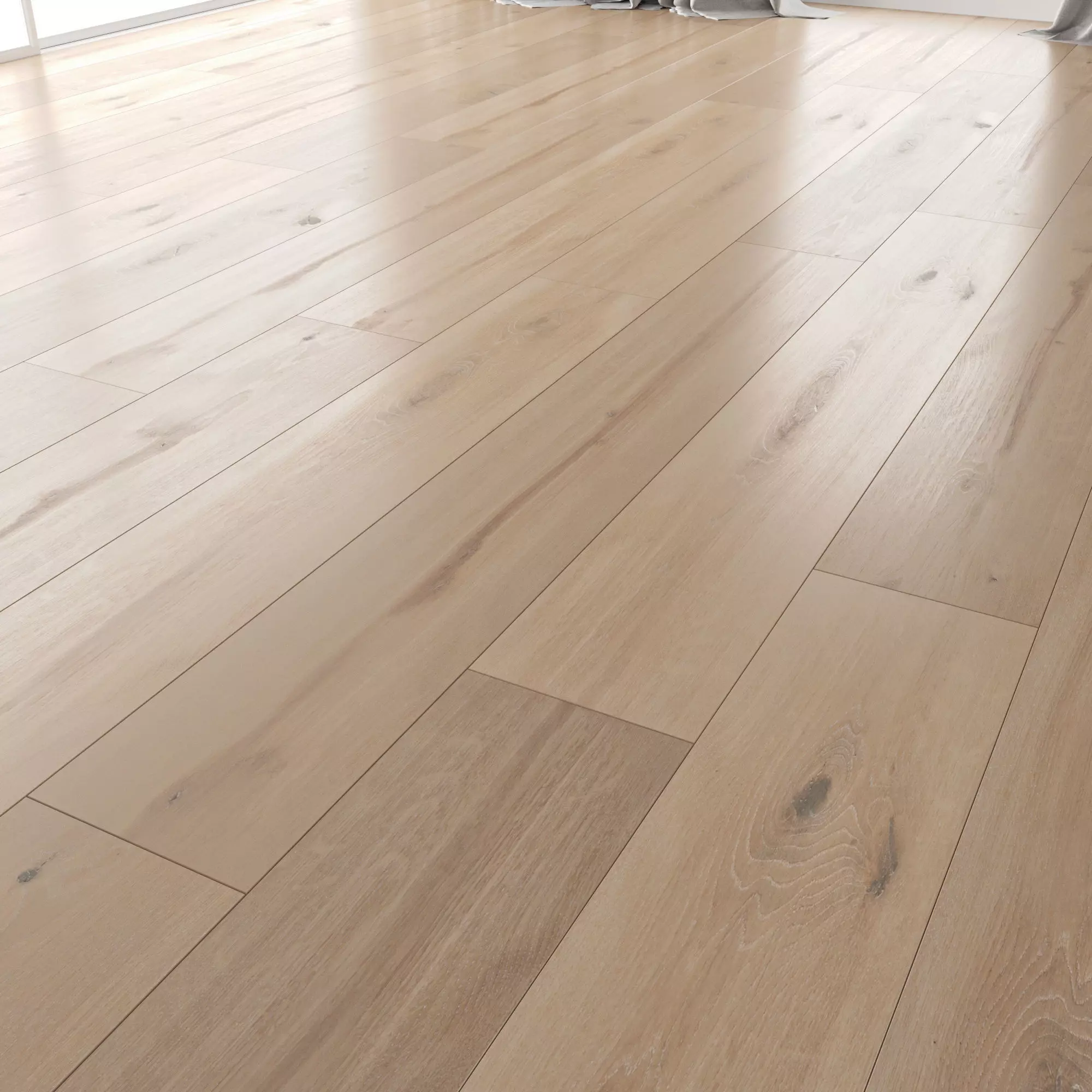 Wood floor Oak Vergne Brushed 3D model_0