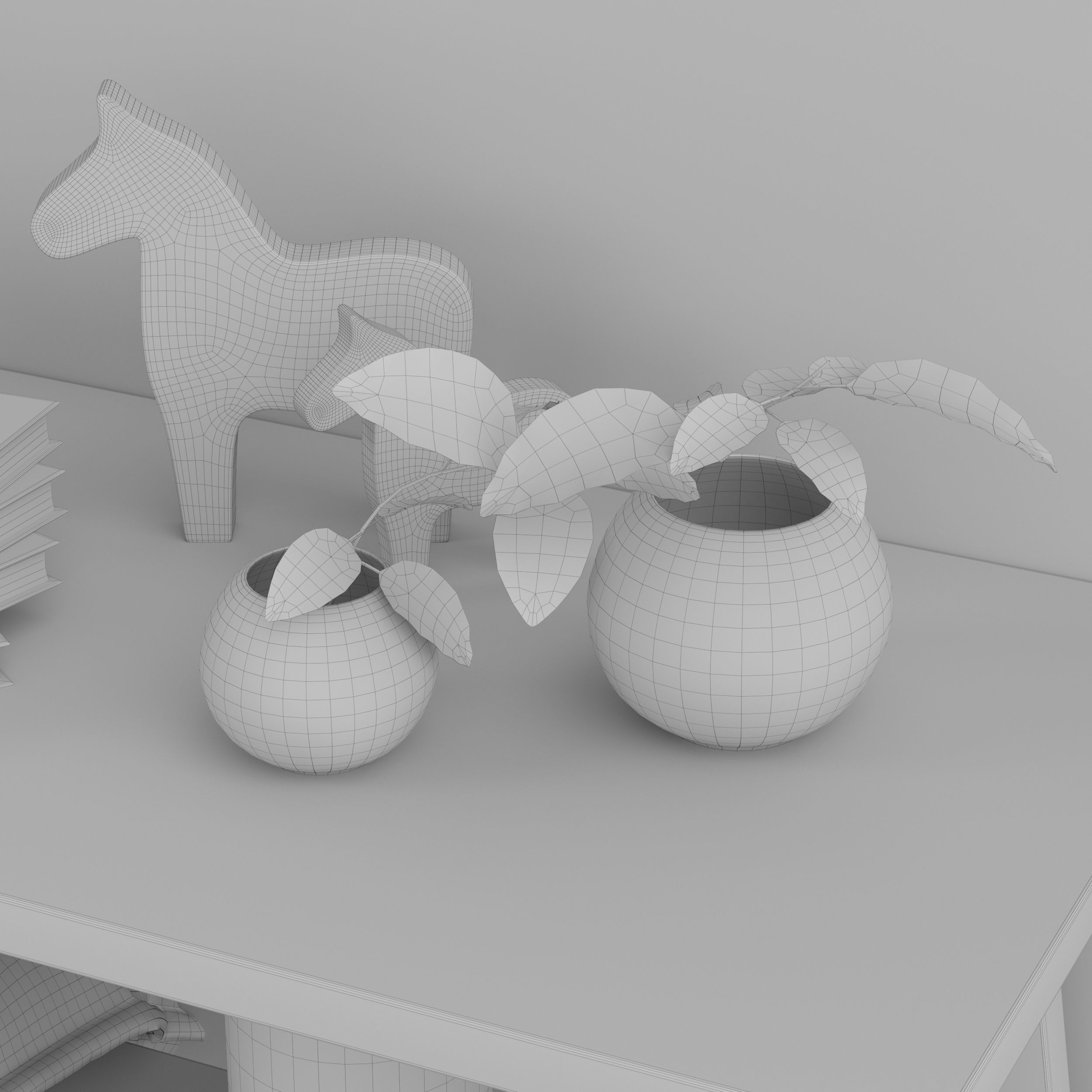 coffee table in the living room 3D model_14