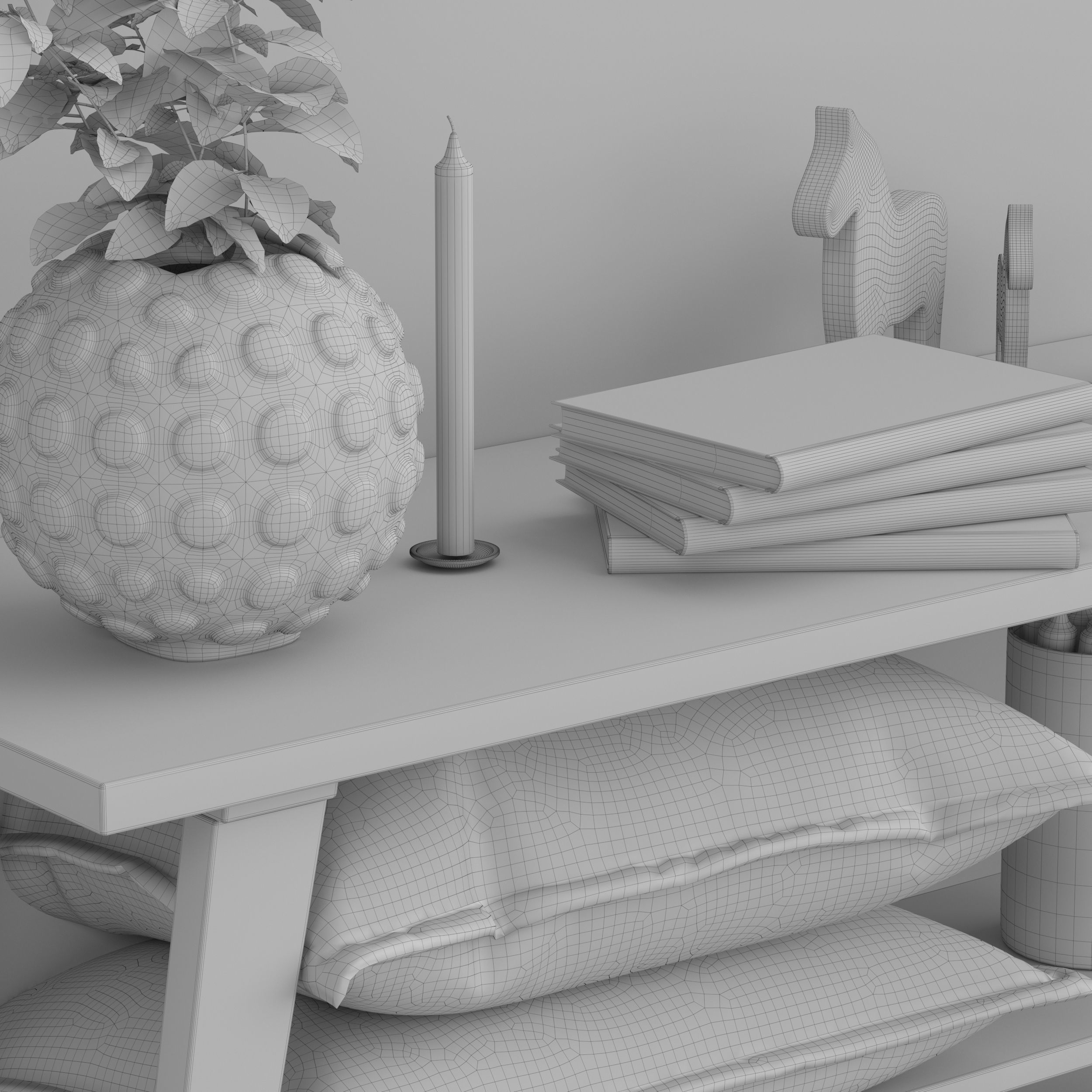 coffee table in the living room 3D model_18