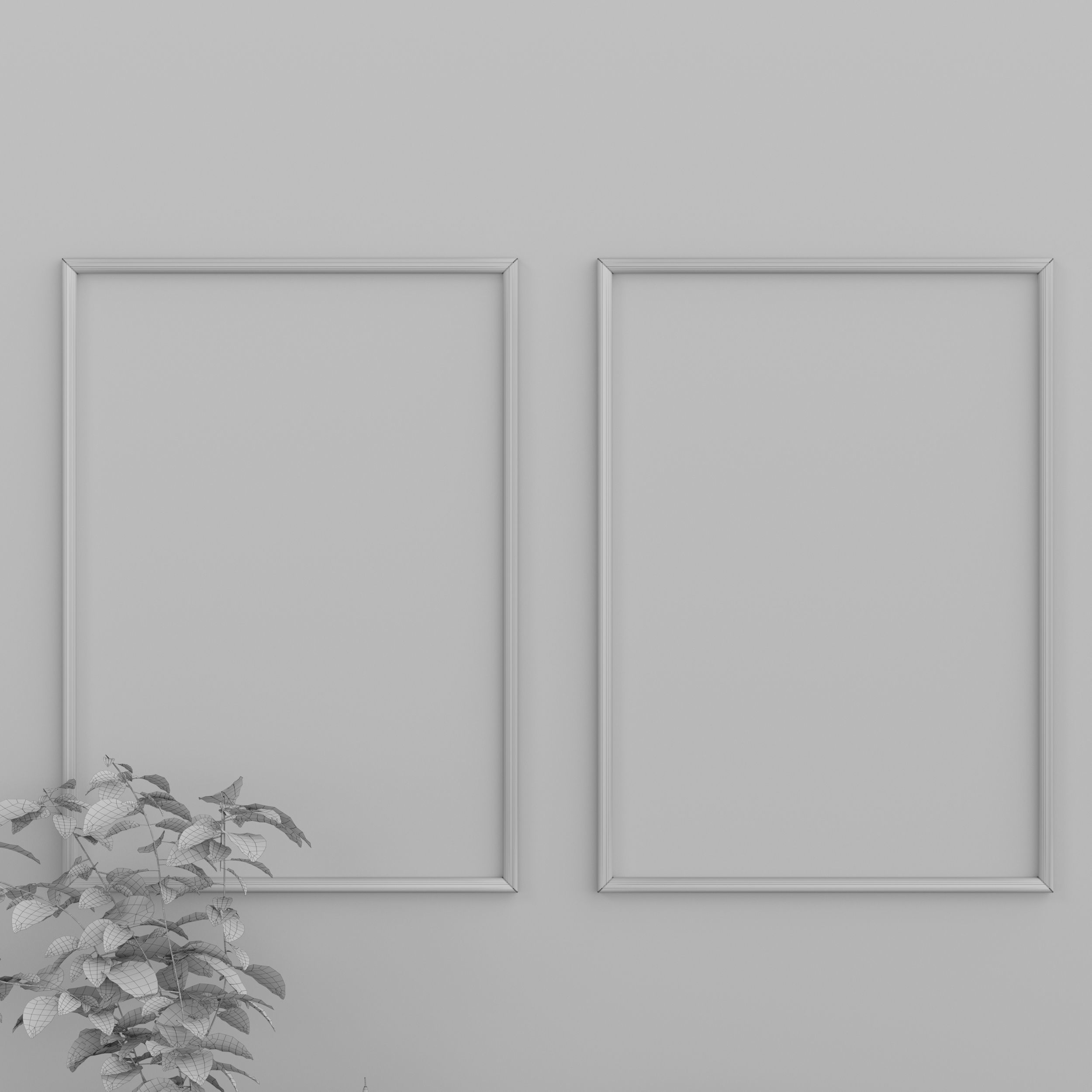 coffee table in the living room 3D model_17