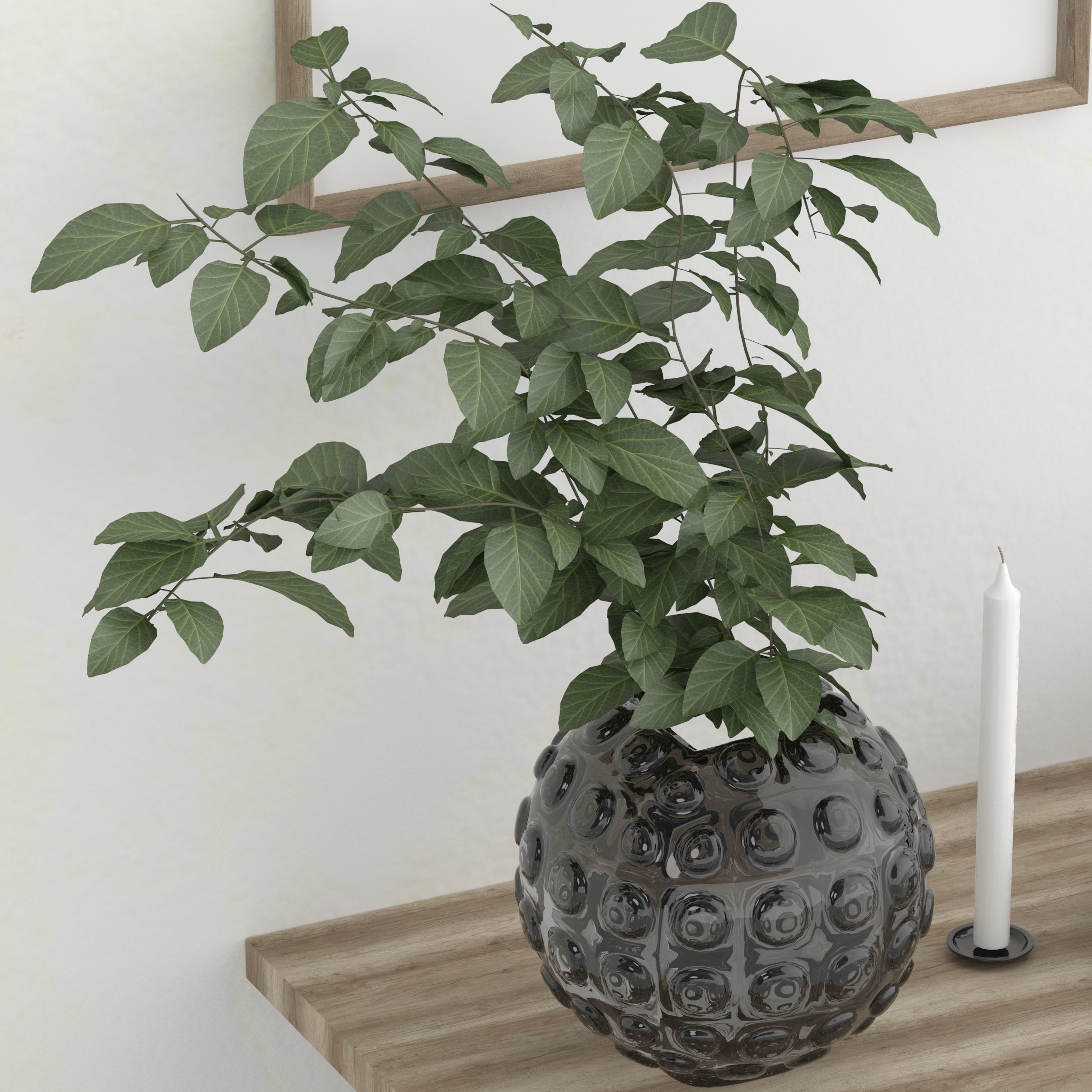 coffee table in the living room 3D model_4