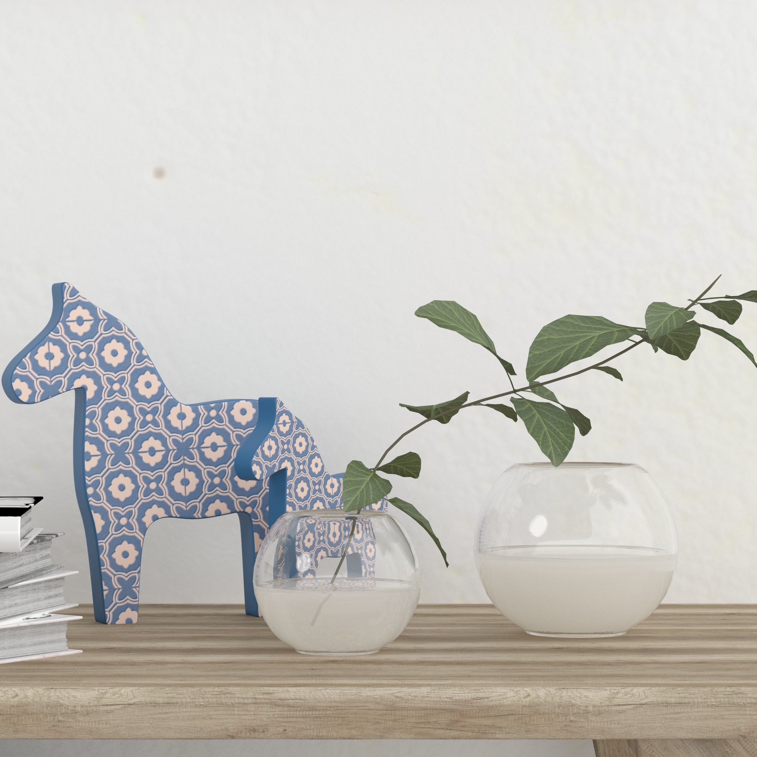 coffee table in the living room 3D model_3