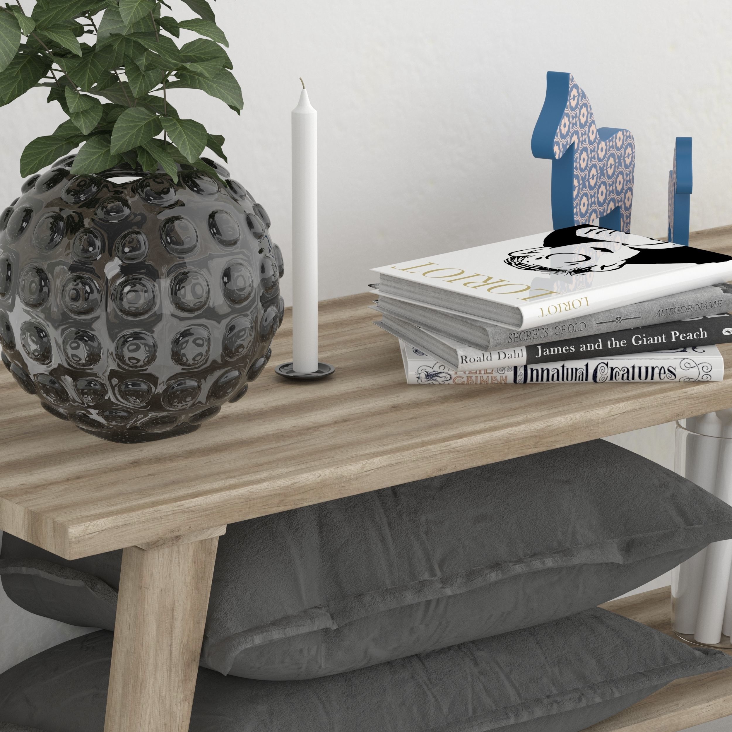 coffee table in the living room 3D model_8
