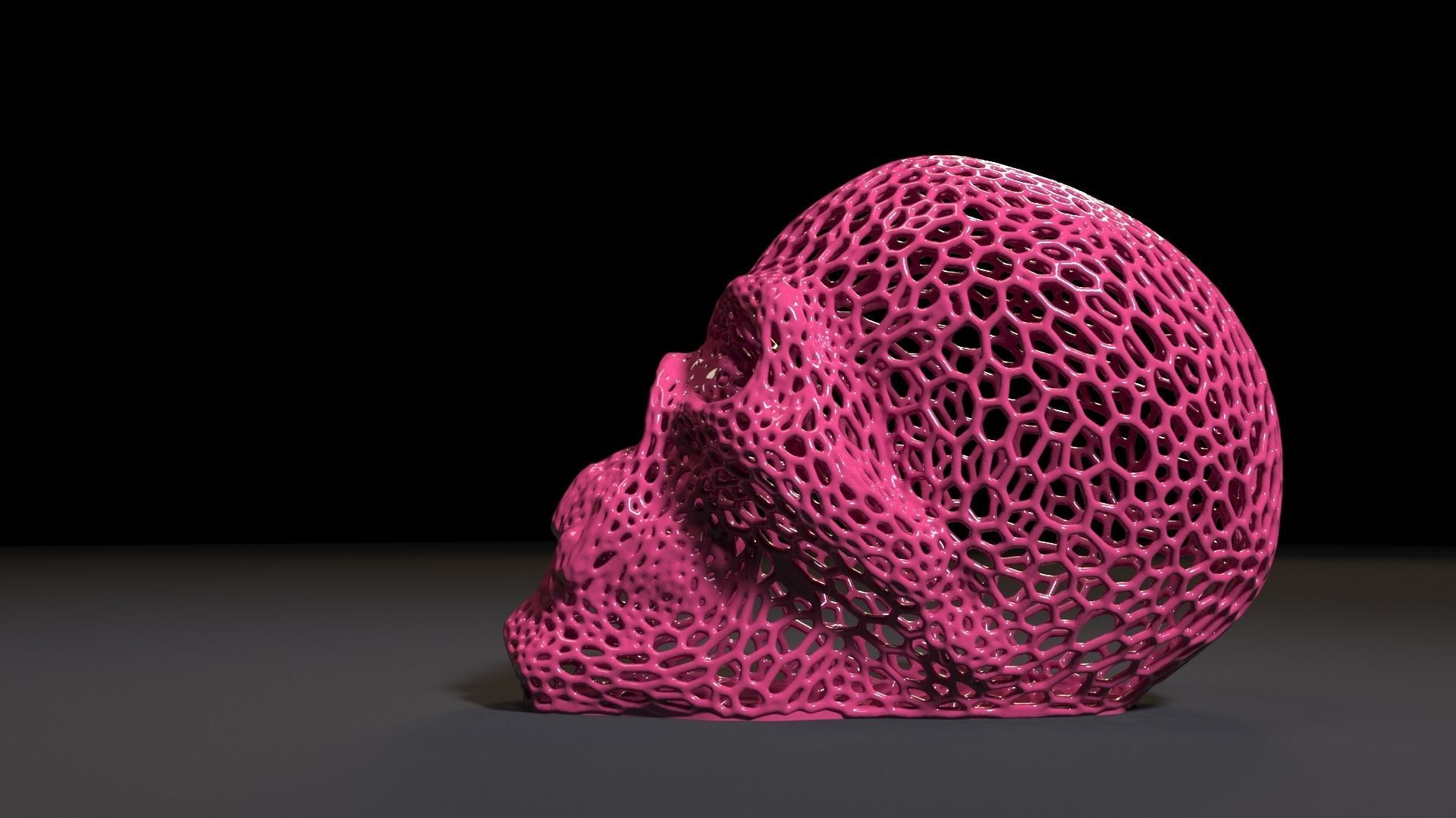 Vampire skull 3D print model_3