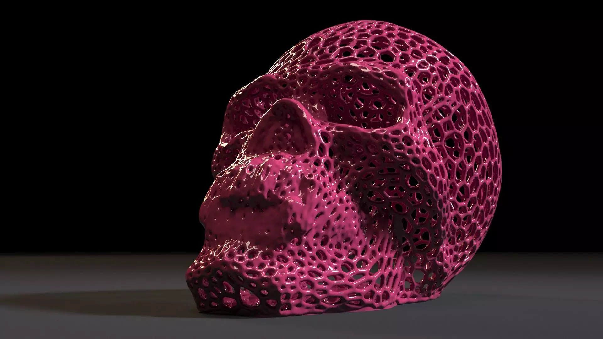 Vampire skull 3D print model_0