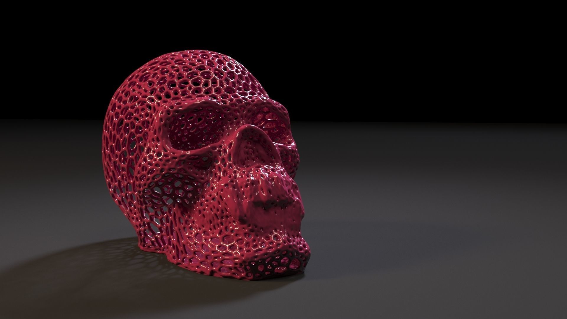 Vampire skull 3D print model_1