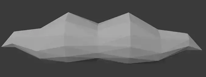 Low-poly Polyart Moustache