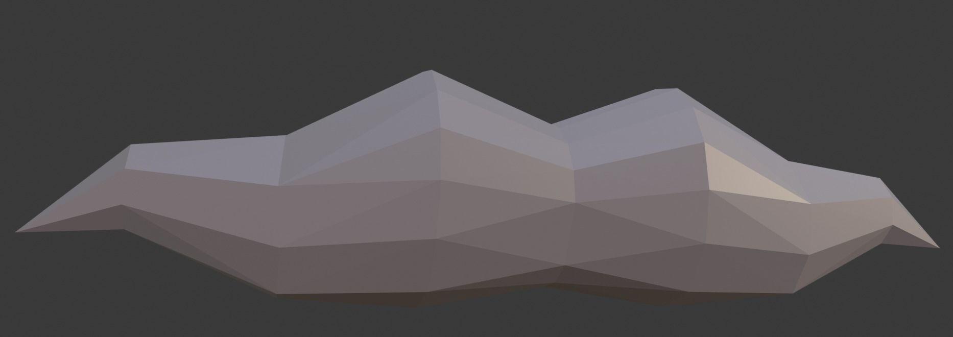 Low-poly Polyart Moustache Free low-poly 3D model_2