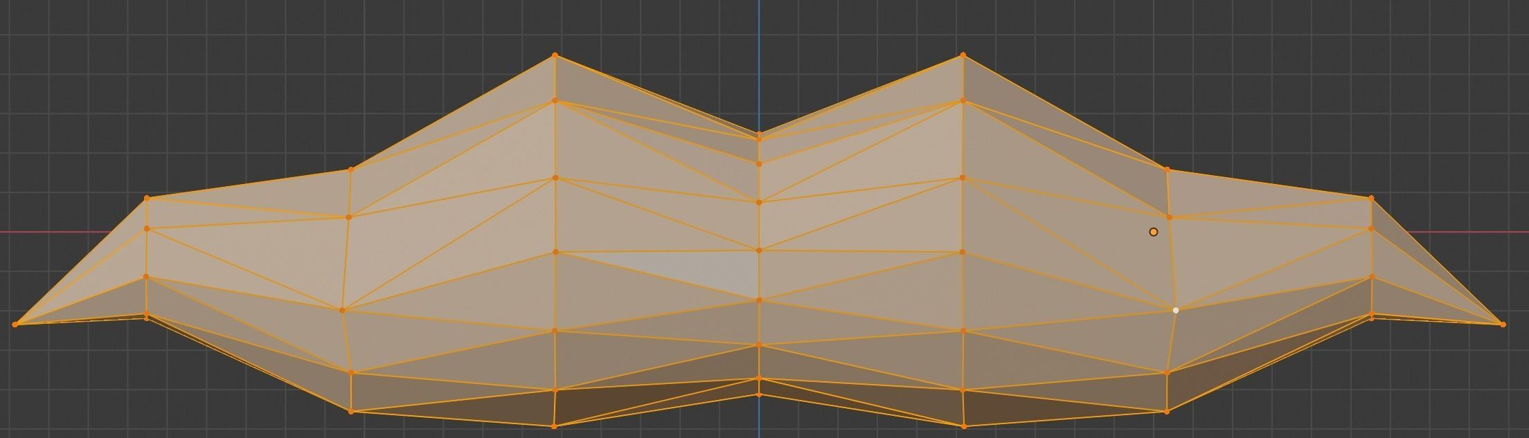 Low-poly Polyart Moustache Free low-poly 3D model_3